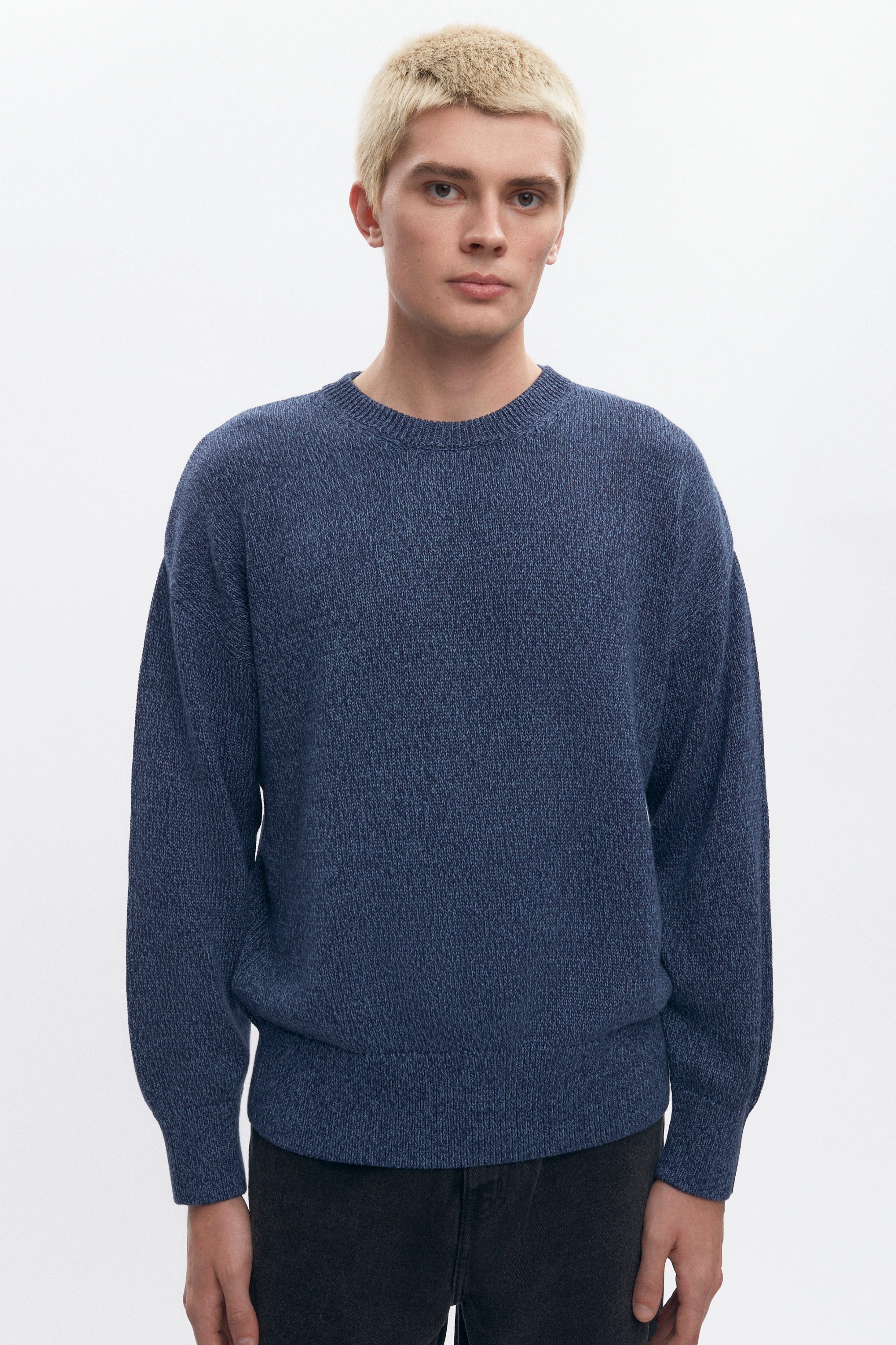 Chandail Hamatah pour homme en bleu chiné