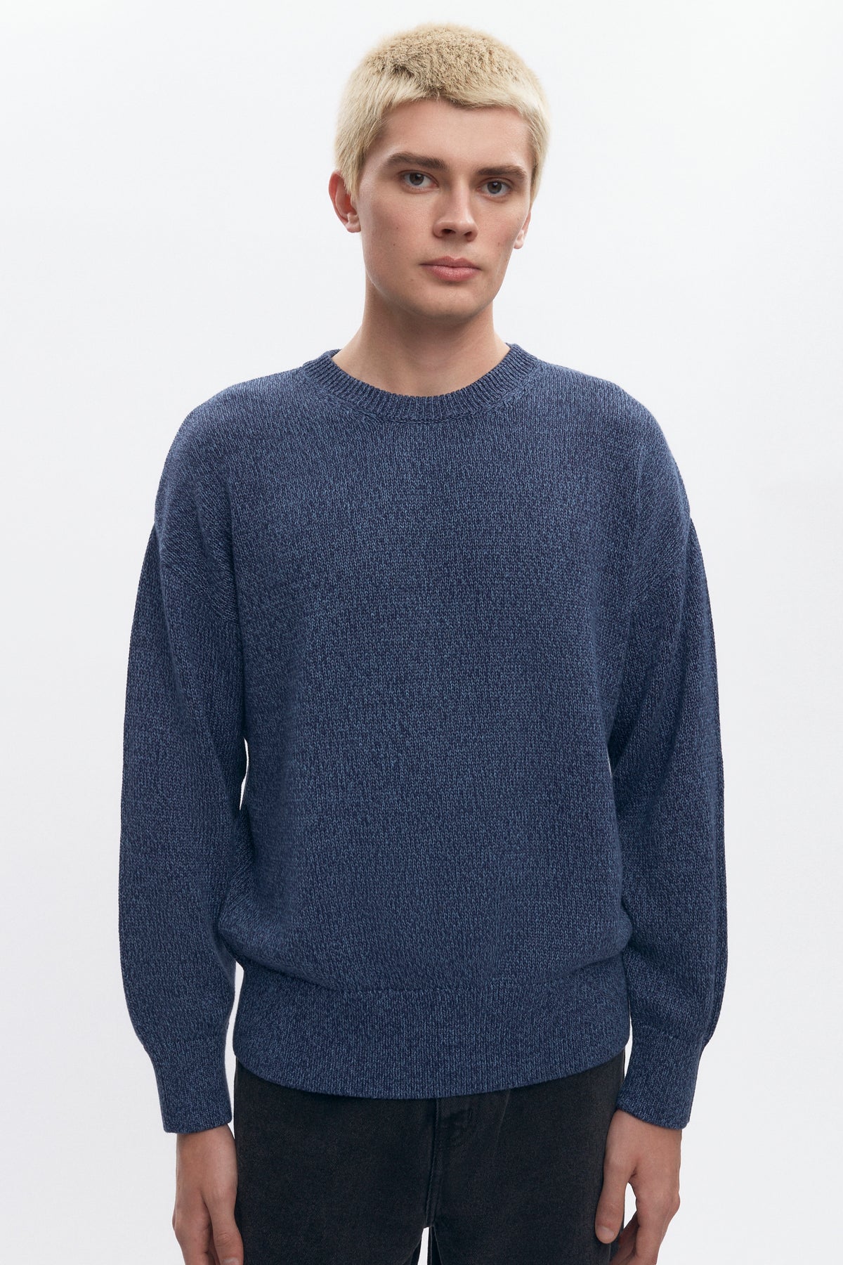 Chandail Hamatah pour homme en bleu chiné