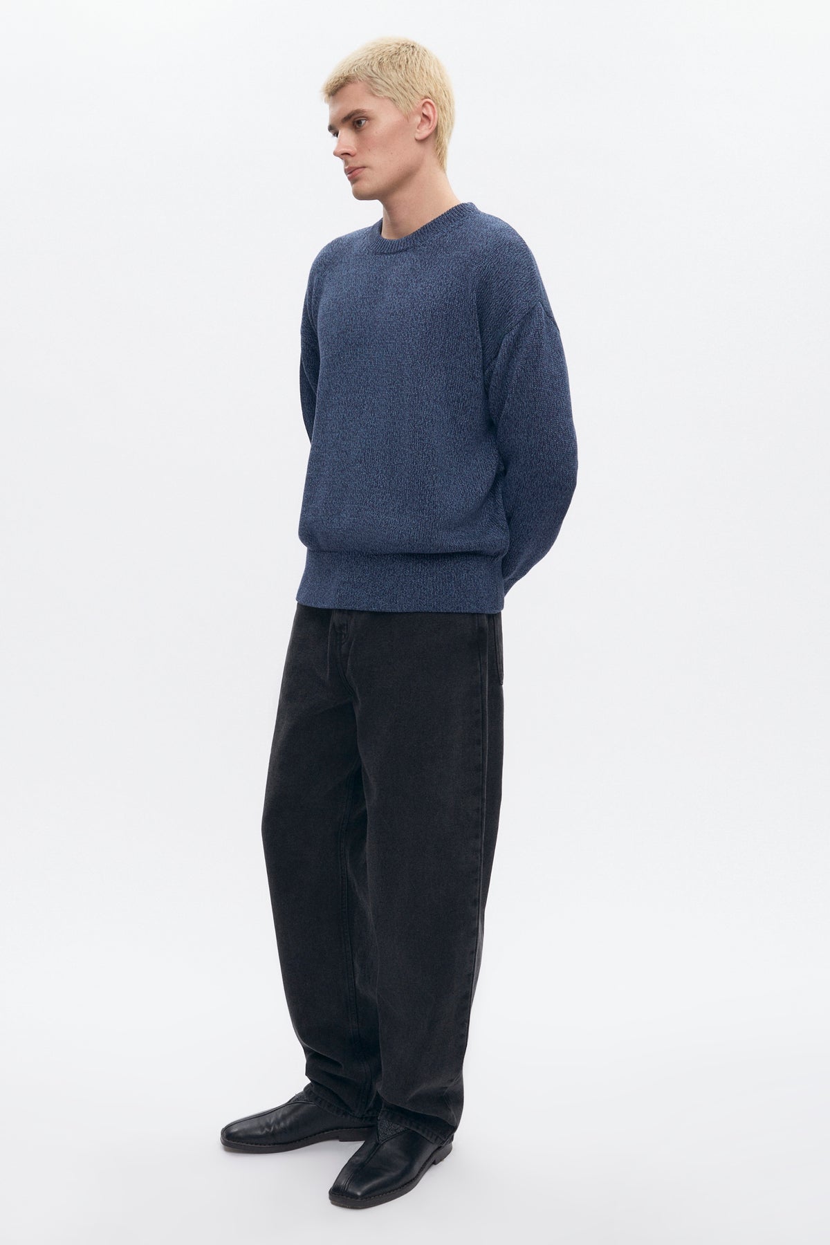 Chandail Hamatah pour homme en bleu chiné