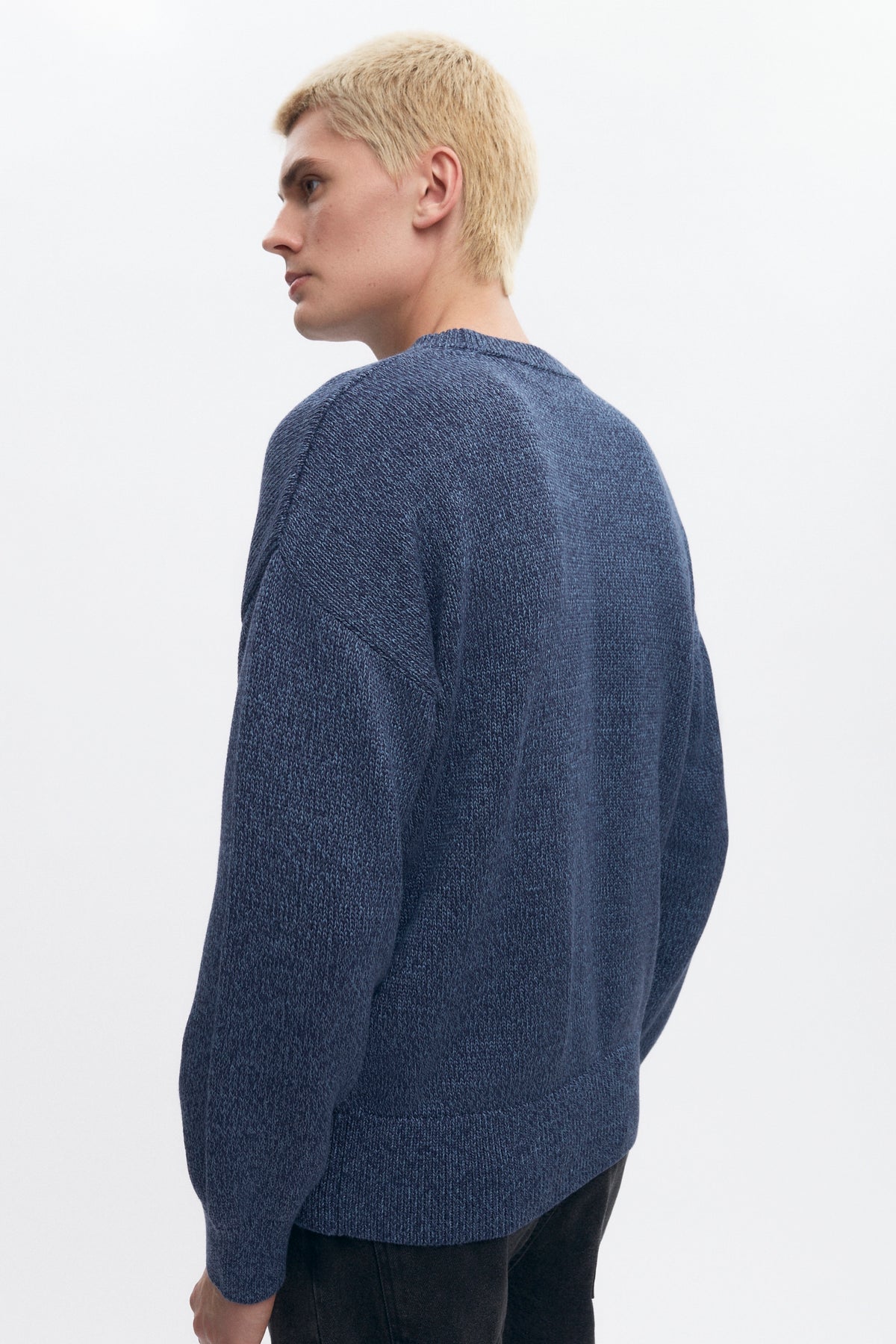 Chandail Hamatah pour homme en bleu chiné