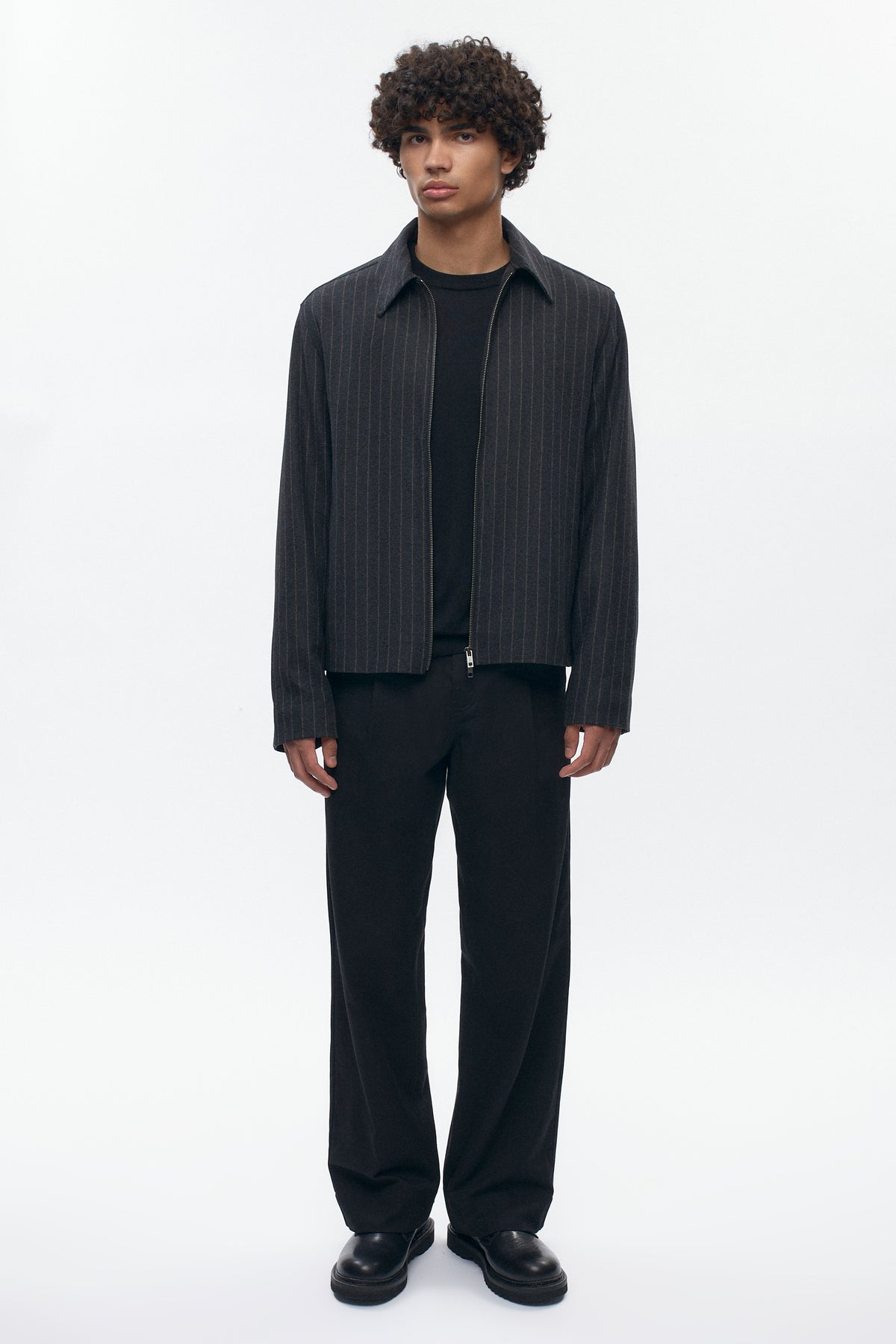 Men's Malik Wool Jacket in Black