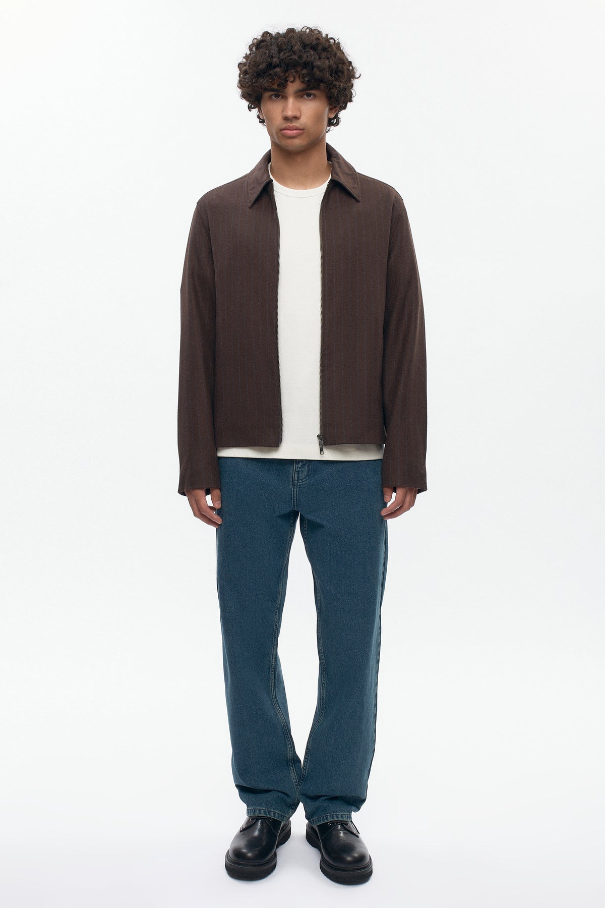 Veste en laine Malik pour homme en graine de café