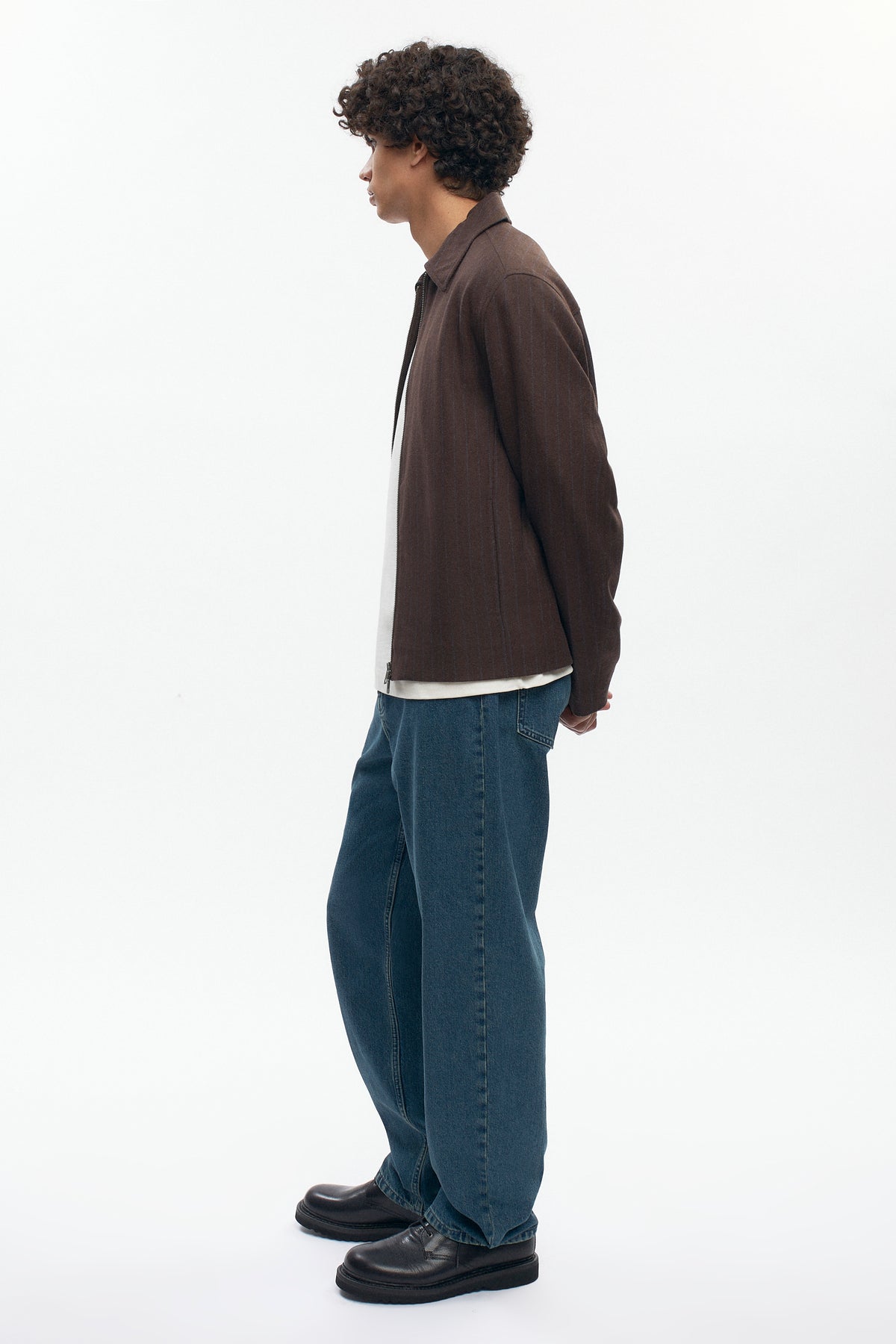 Veste en laine Malik pour homme en graine de café