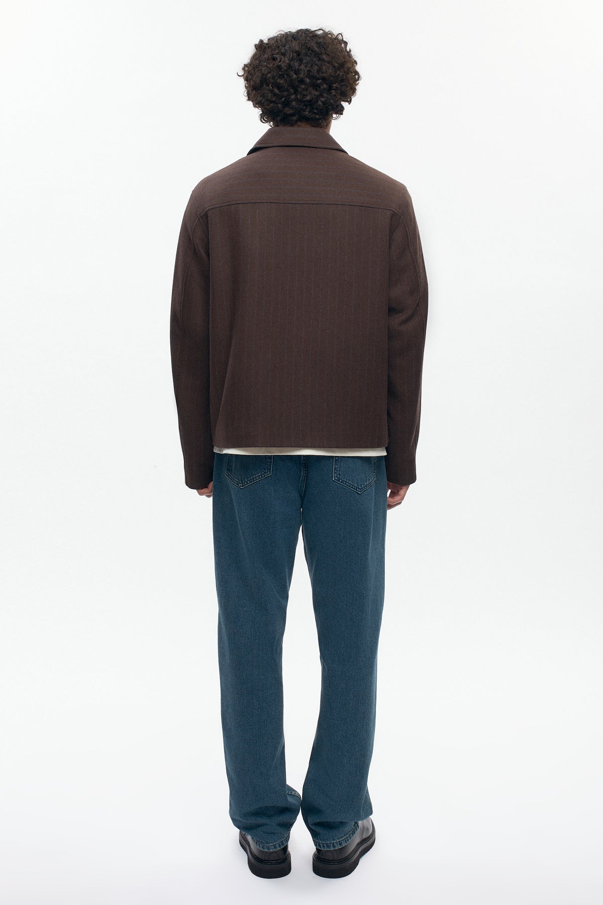 Veste en laine Malik pour homme en graine de café
