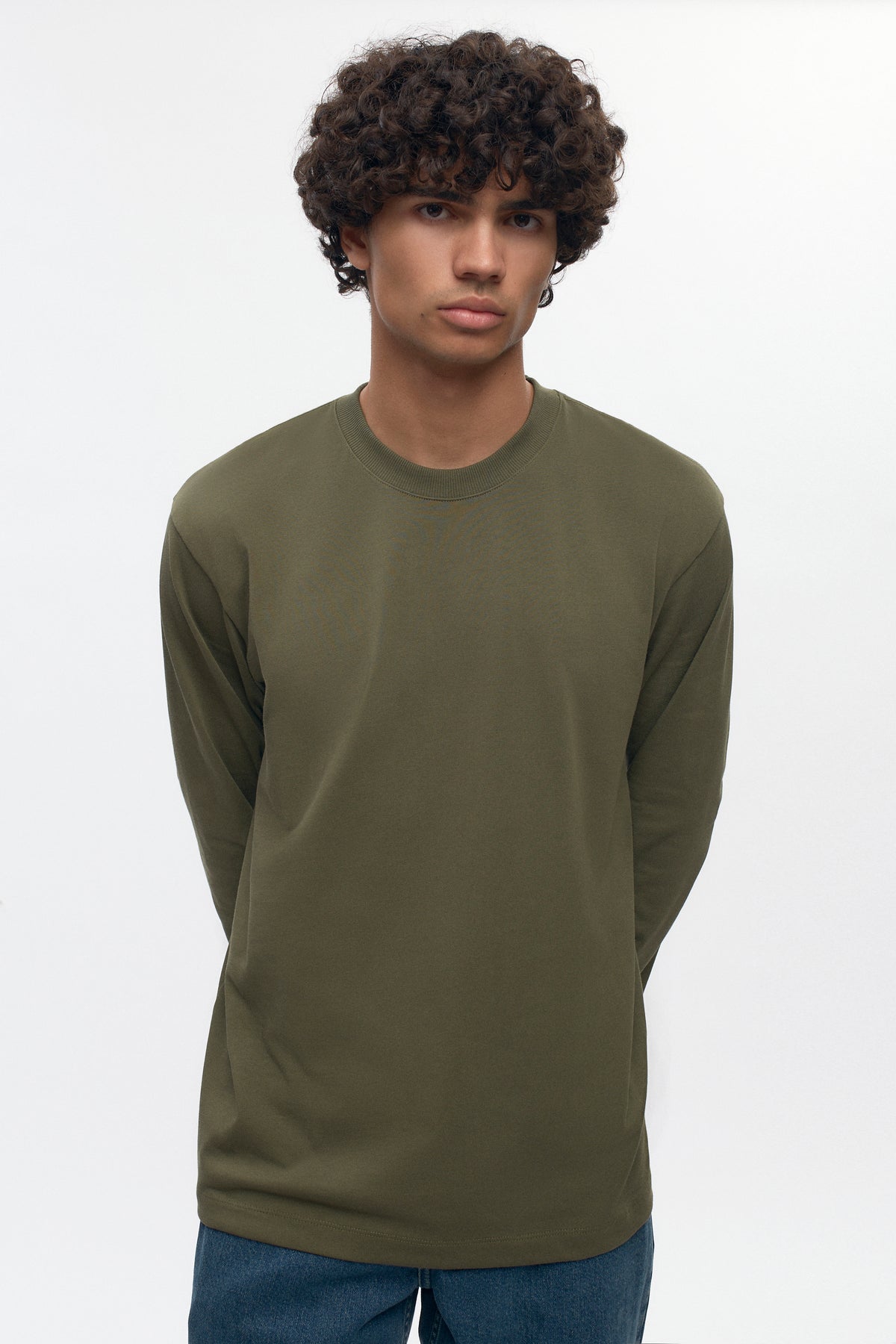 Men's Midweight Longsleeve in Olive
