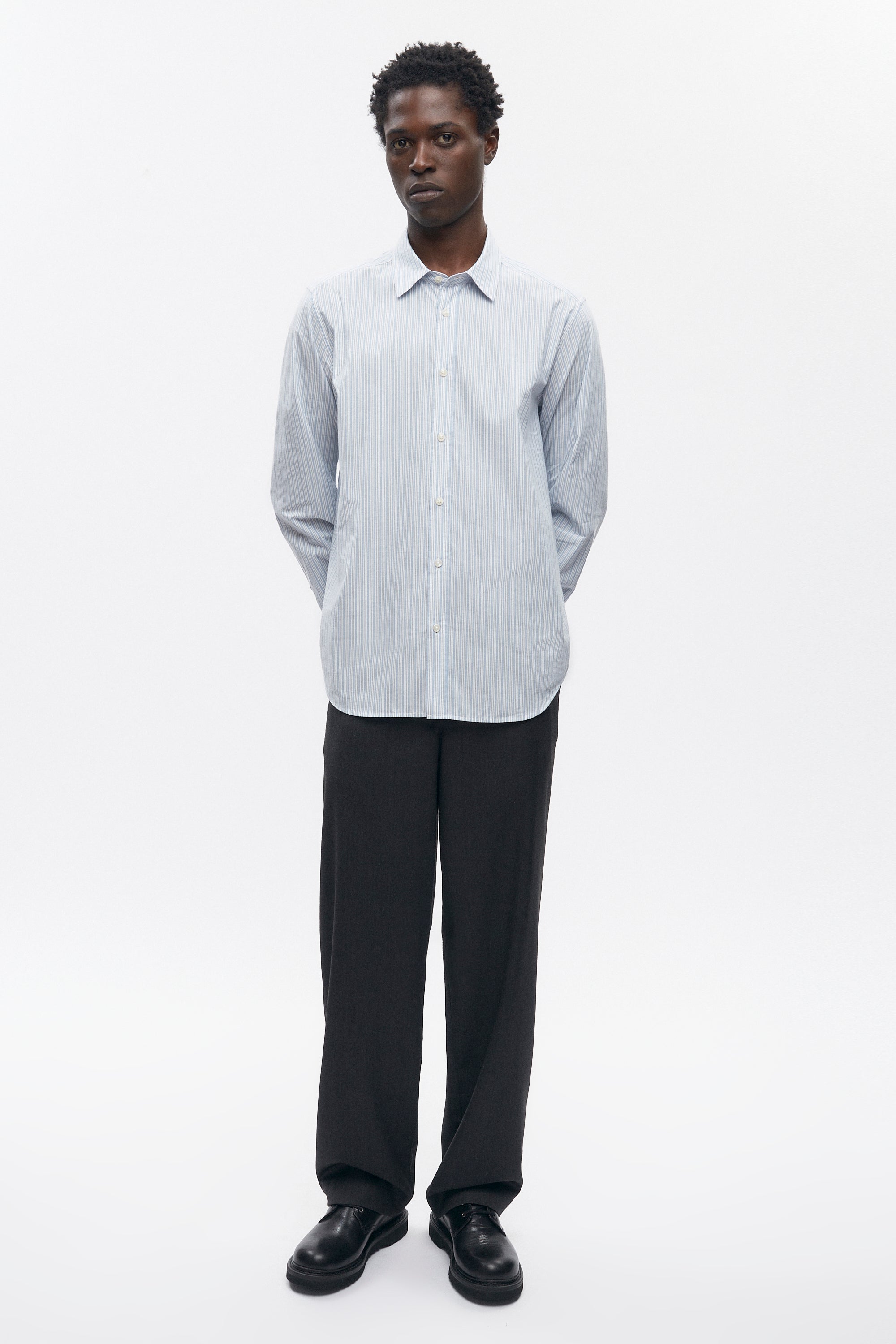 Pantalon en laine pour homme en anthracite