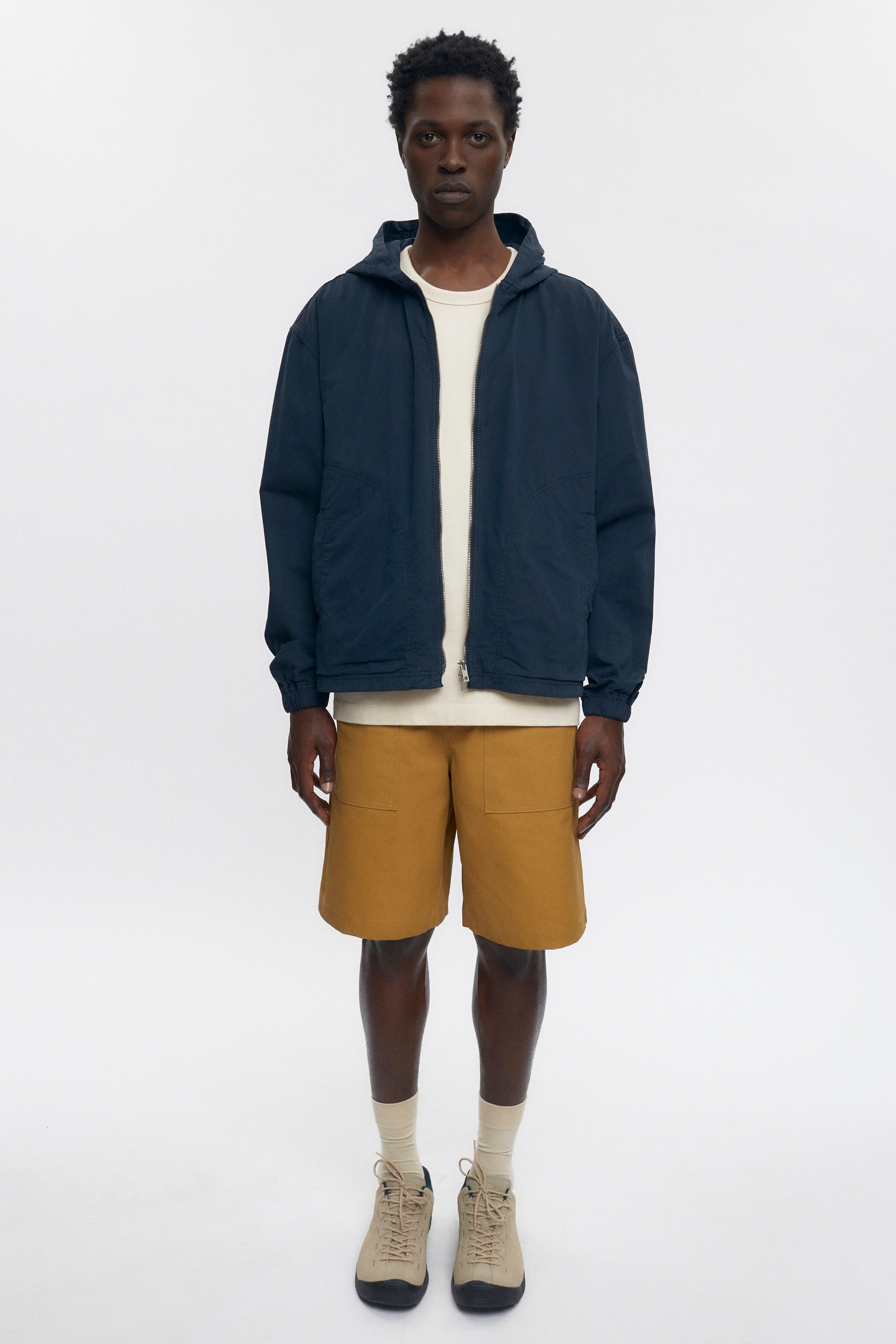 Short de travail en camel foncé