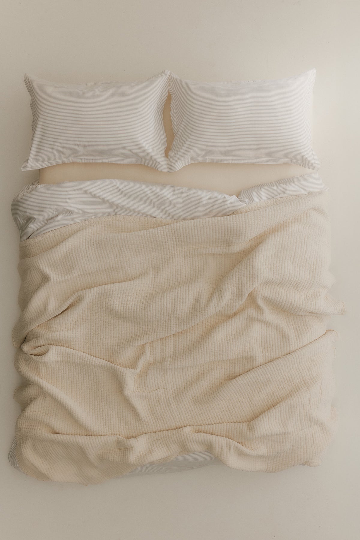 Couette matelassée en naturel