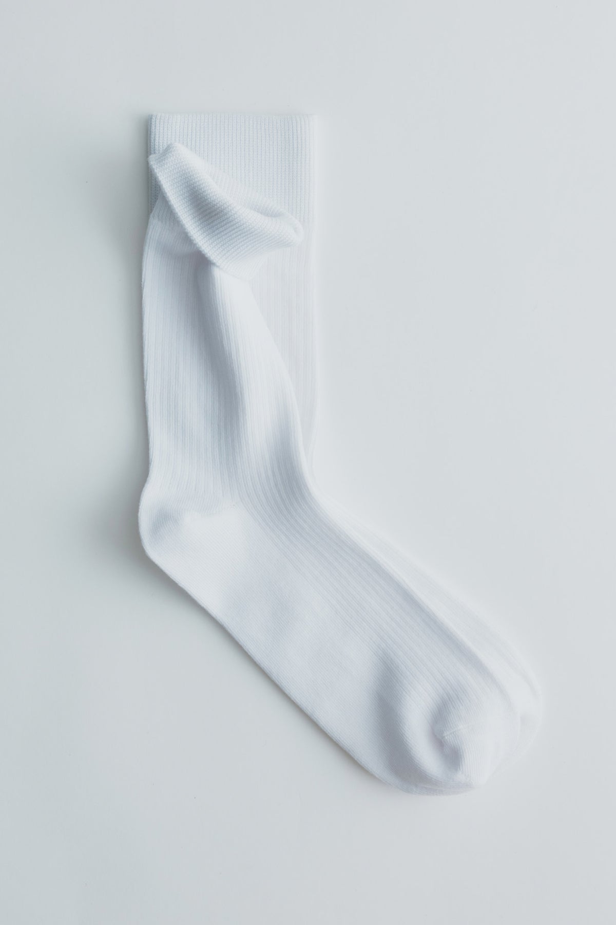 Rib Socks in White
