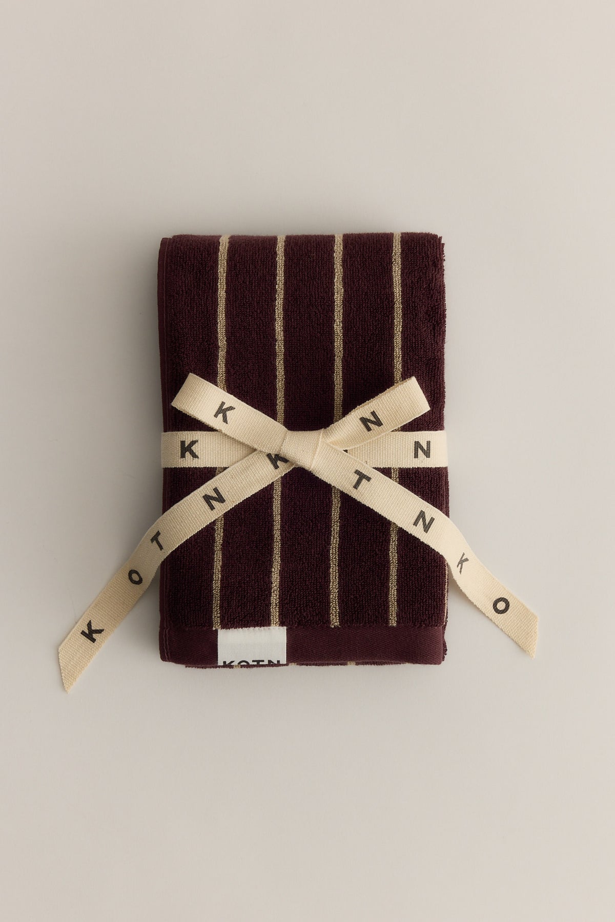 Egyptian Cotton Hand Towel (2 Pack) in Chocolate Plum/Cashmere