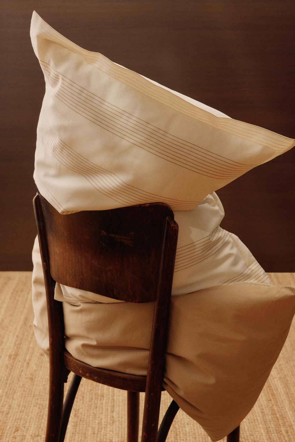 Duvet Cover and Sham Set in Natural/Cashmere