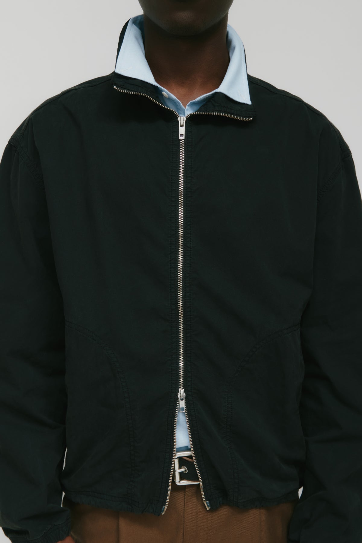 Men's Tefnut Stand Collar Jacket in Black