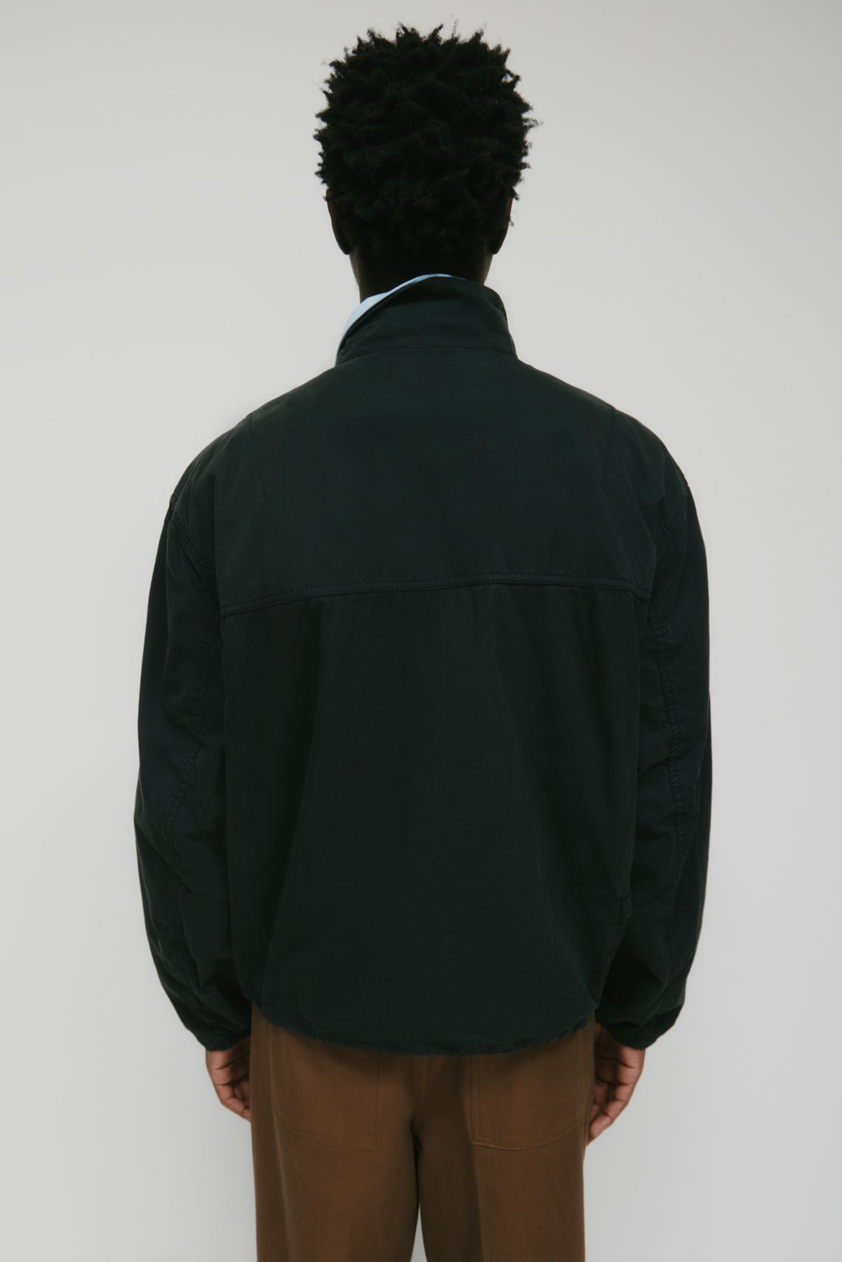 Men's Tefnut Stand Collar Jacket in Black