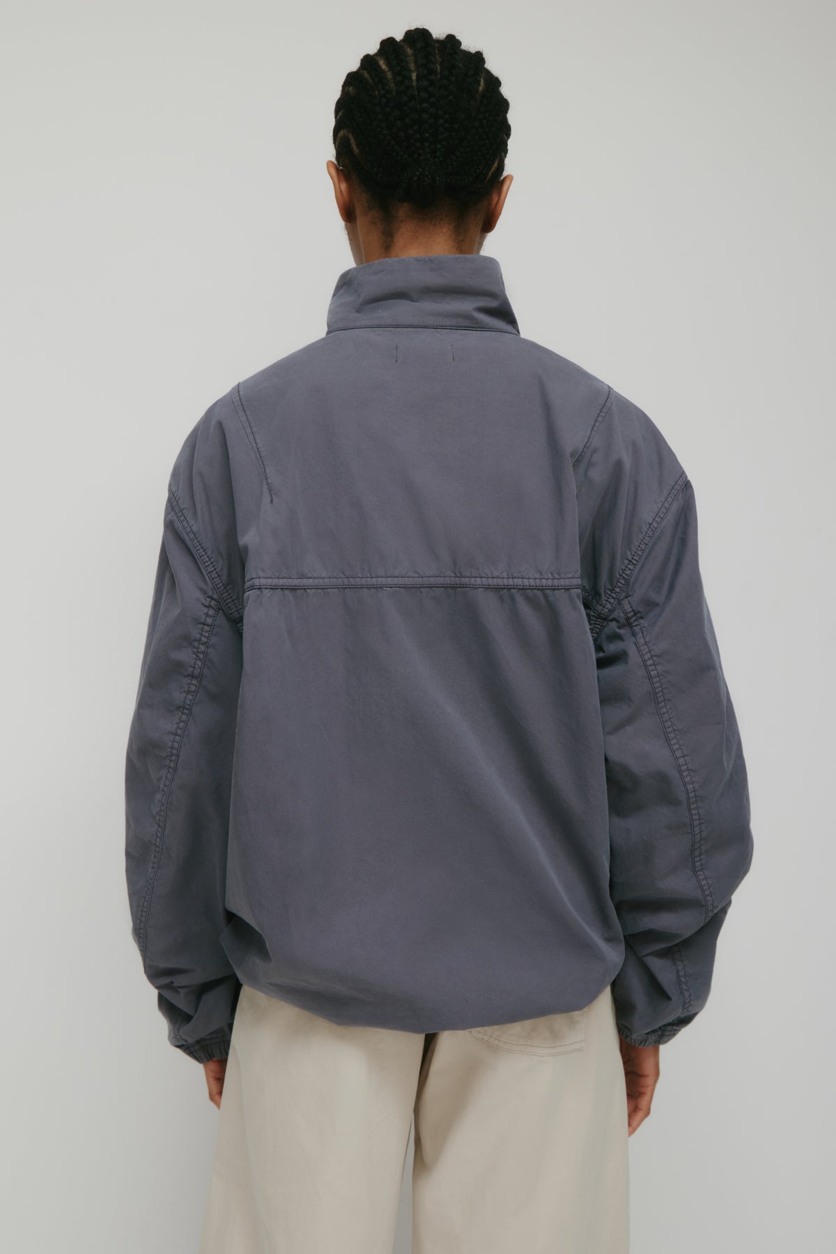 Veste à col montant Tefnut pour homme en lavande cendrée