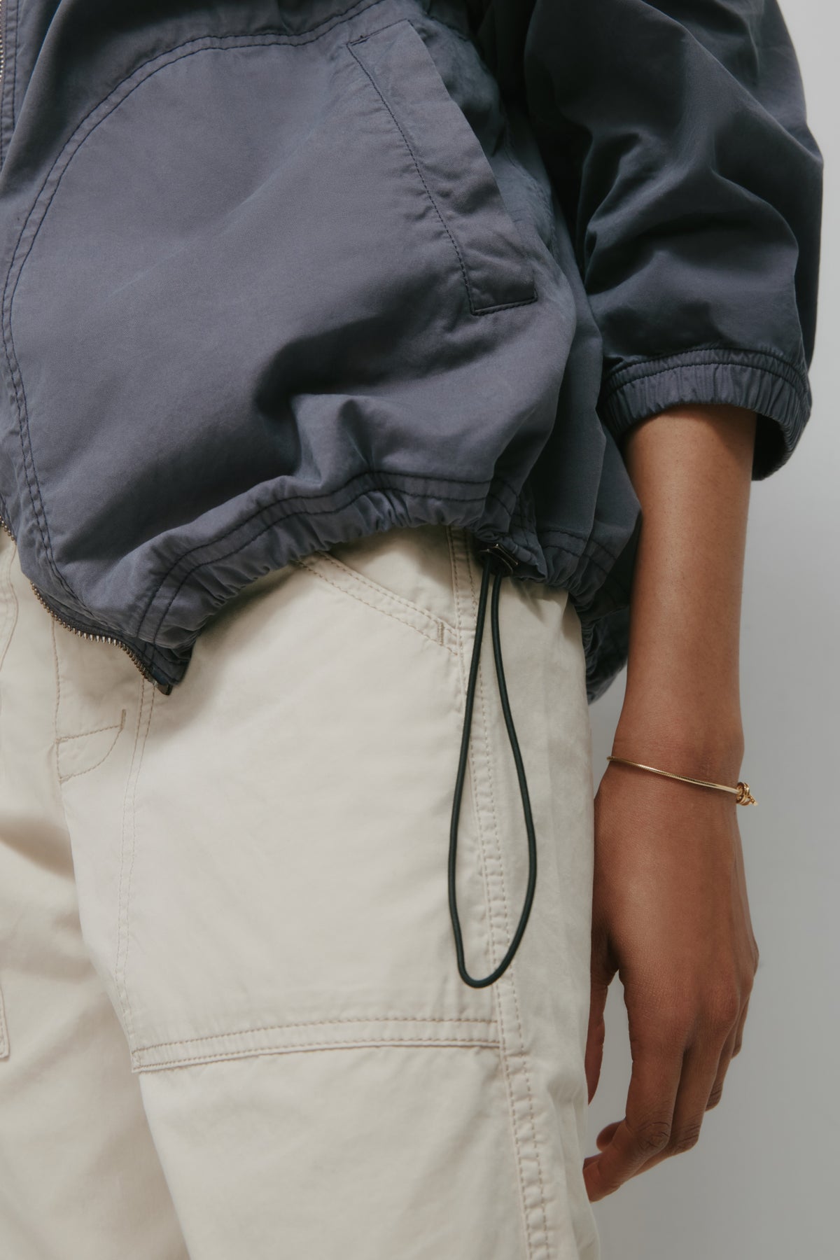 Veste à col montant Tefnut pour homme en lavande cendrée