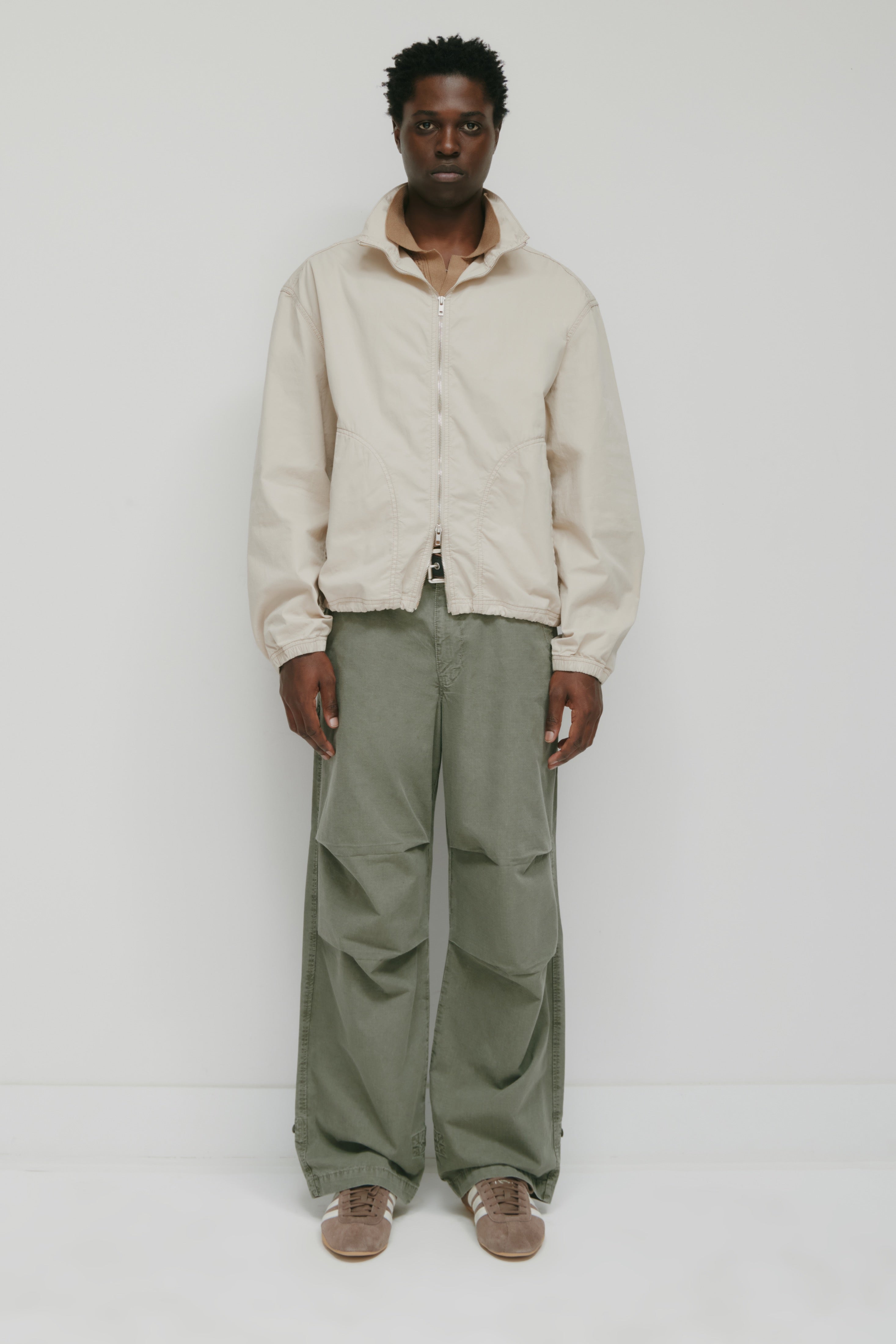 Veste à col montant Tefnut pour homme en stone