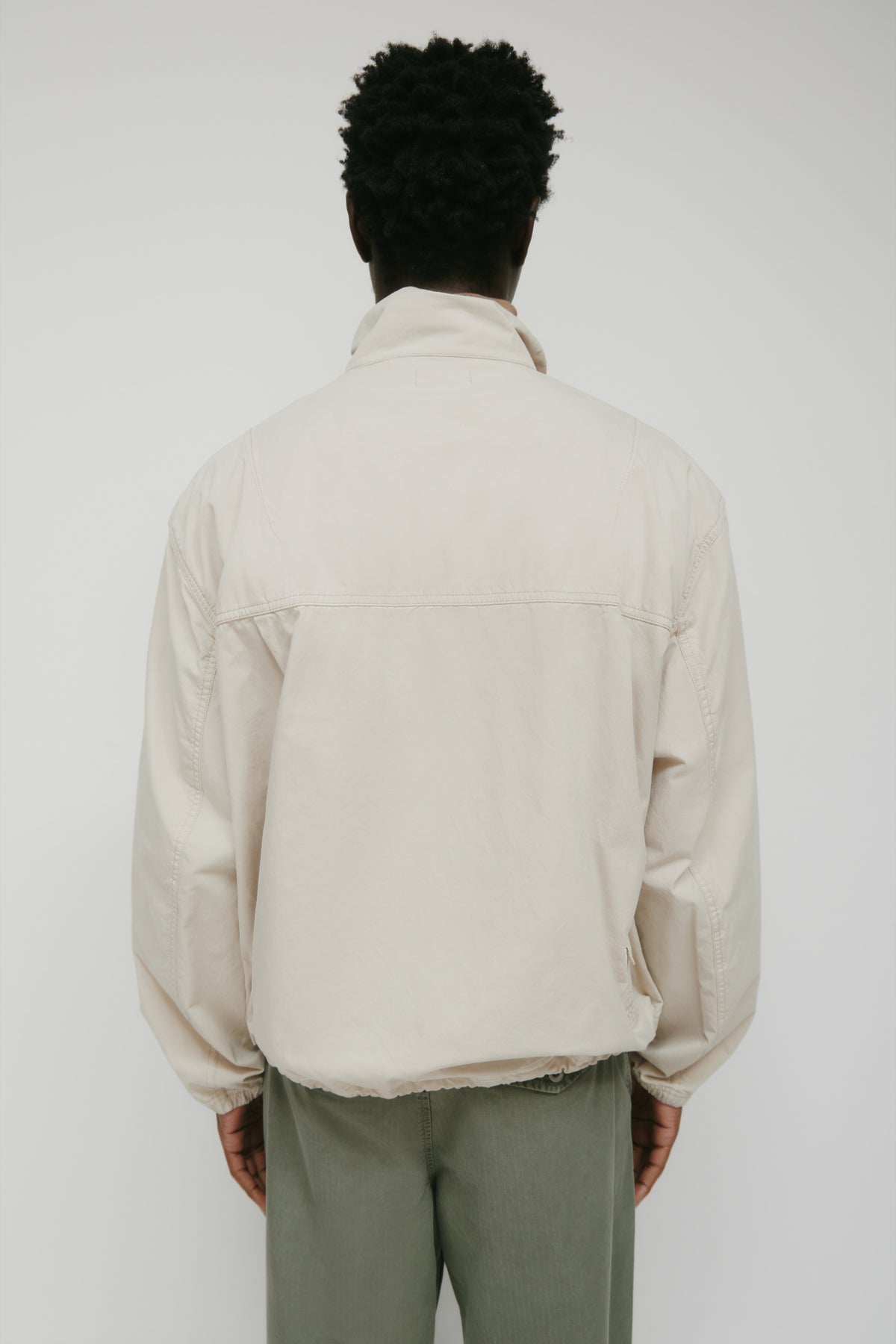 Men's Tefnut Stand Collar Jacket in Stone