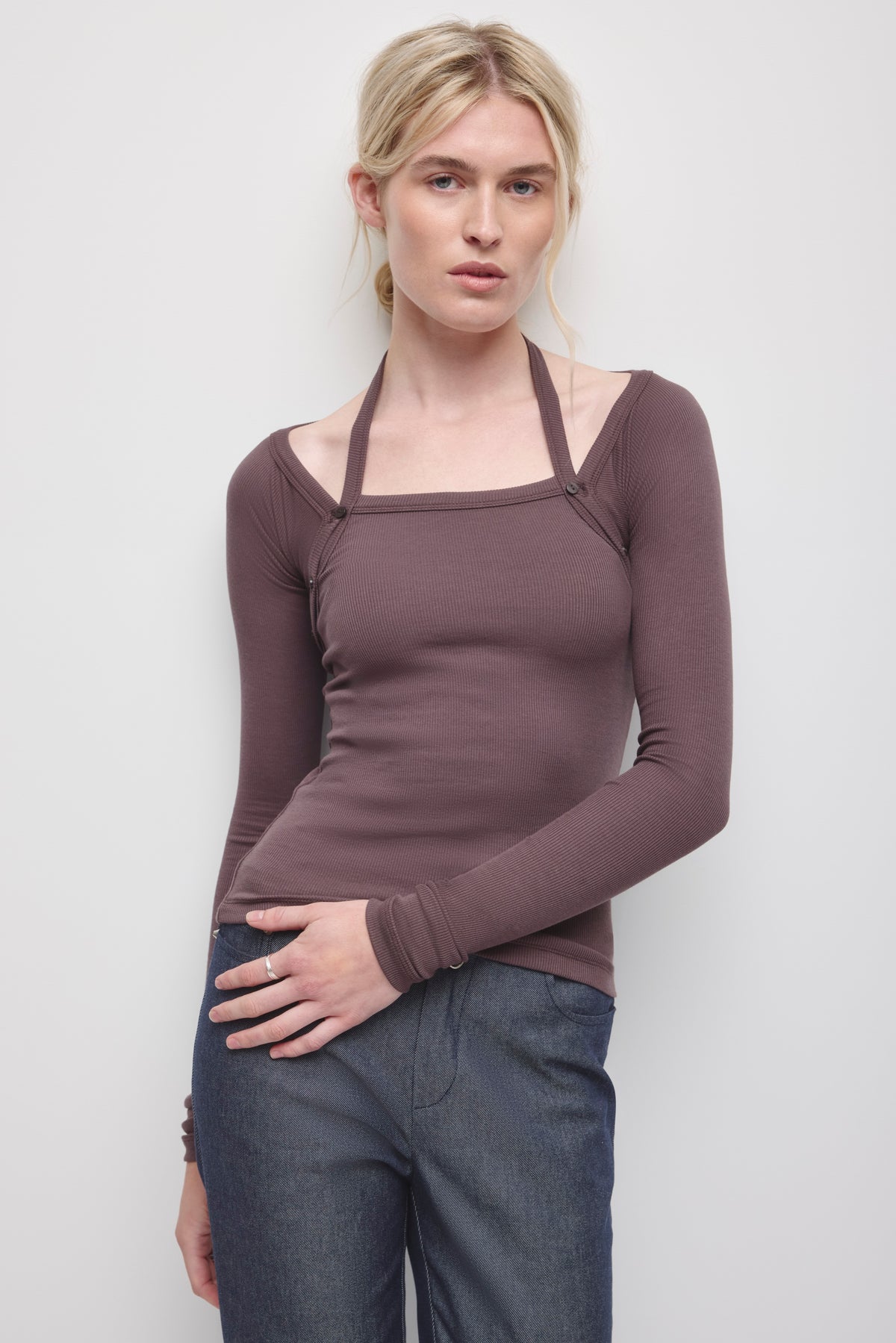 Women's 3-in-1 Halter in Raisin