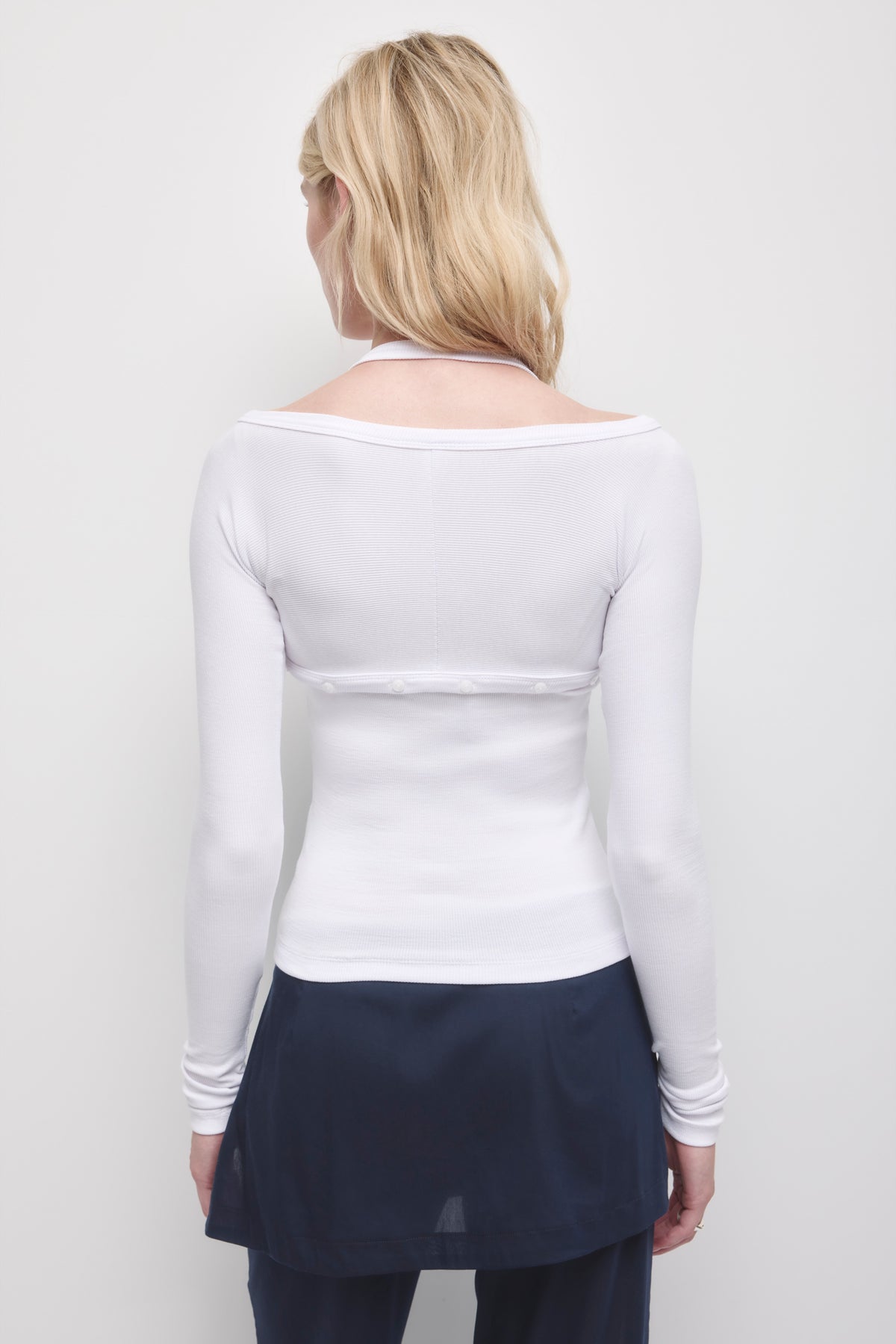 Halter 3-en-1 pour femme en blanc