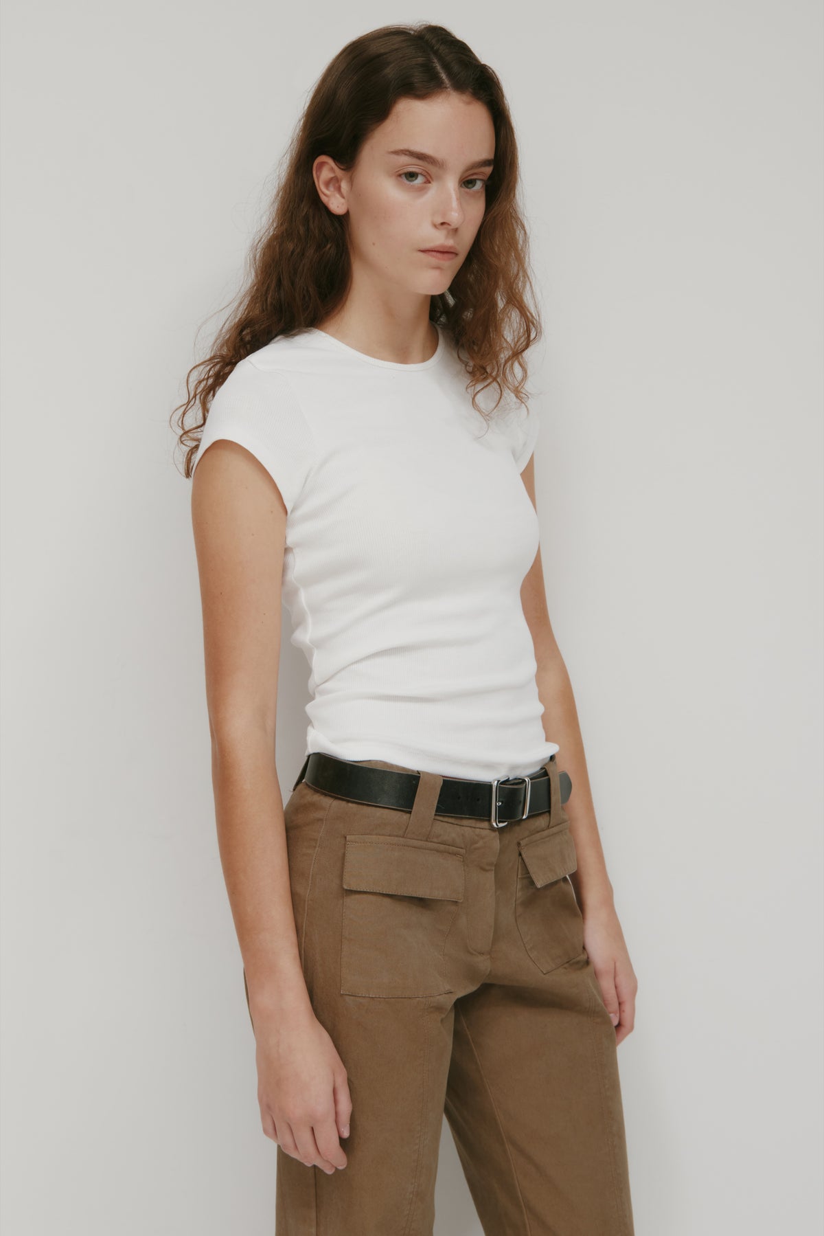T-shirt 90's pour femme en blanc