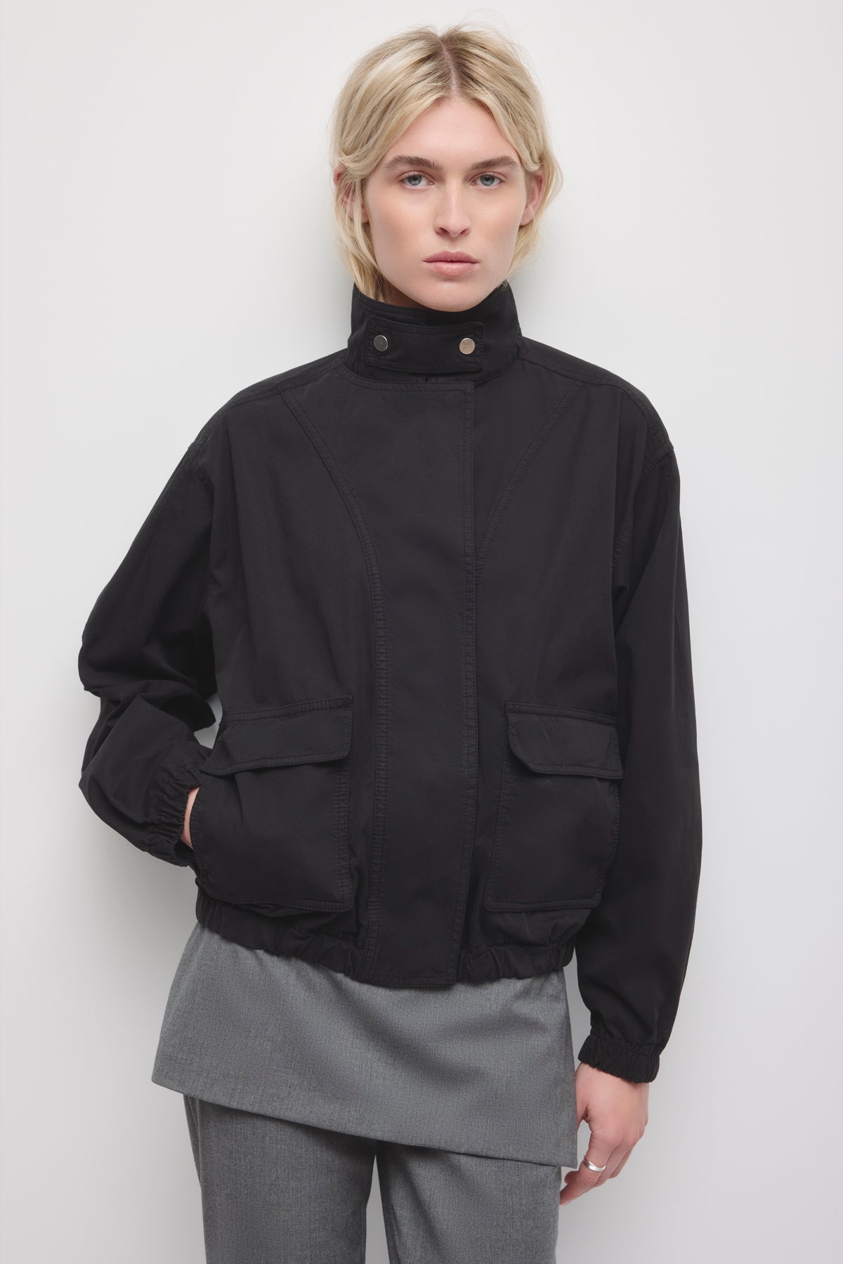 Model is 5'9" and is wearing a size S.