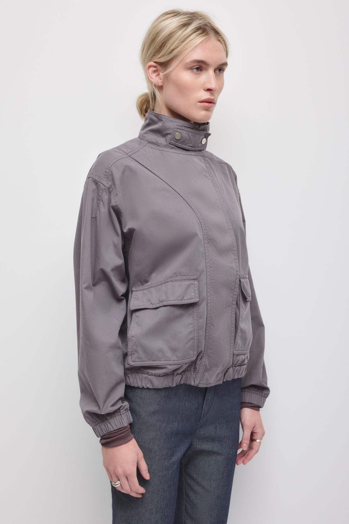 Veste Amira pour femme en lavande cendrée