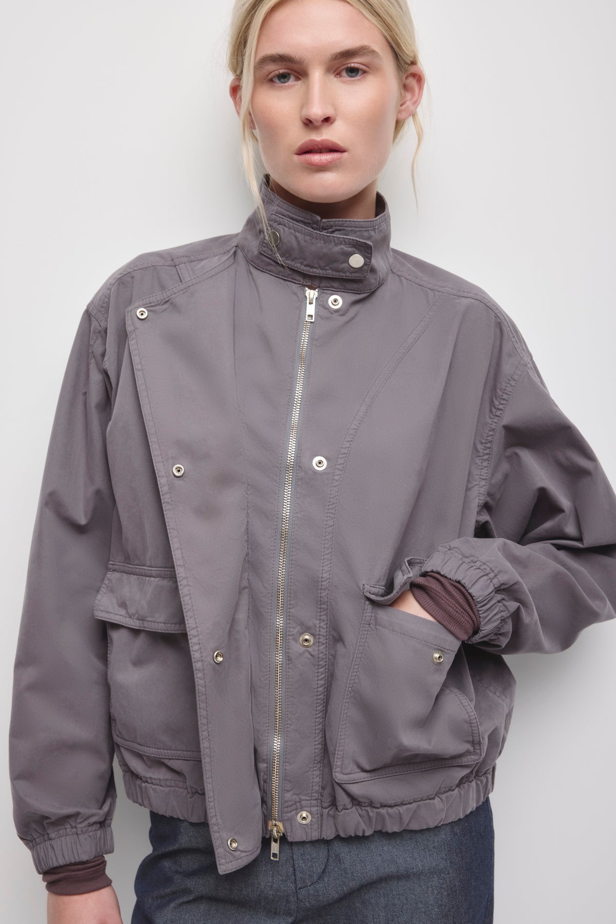 Veste Amira pour femme en lavande cendrée