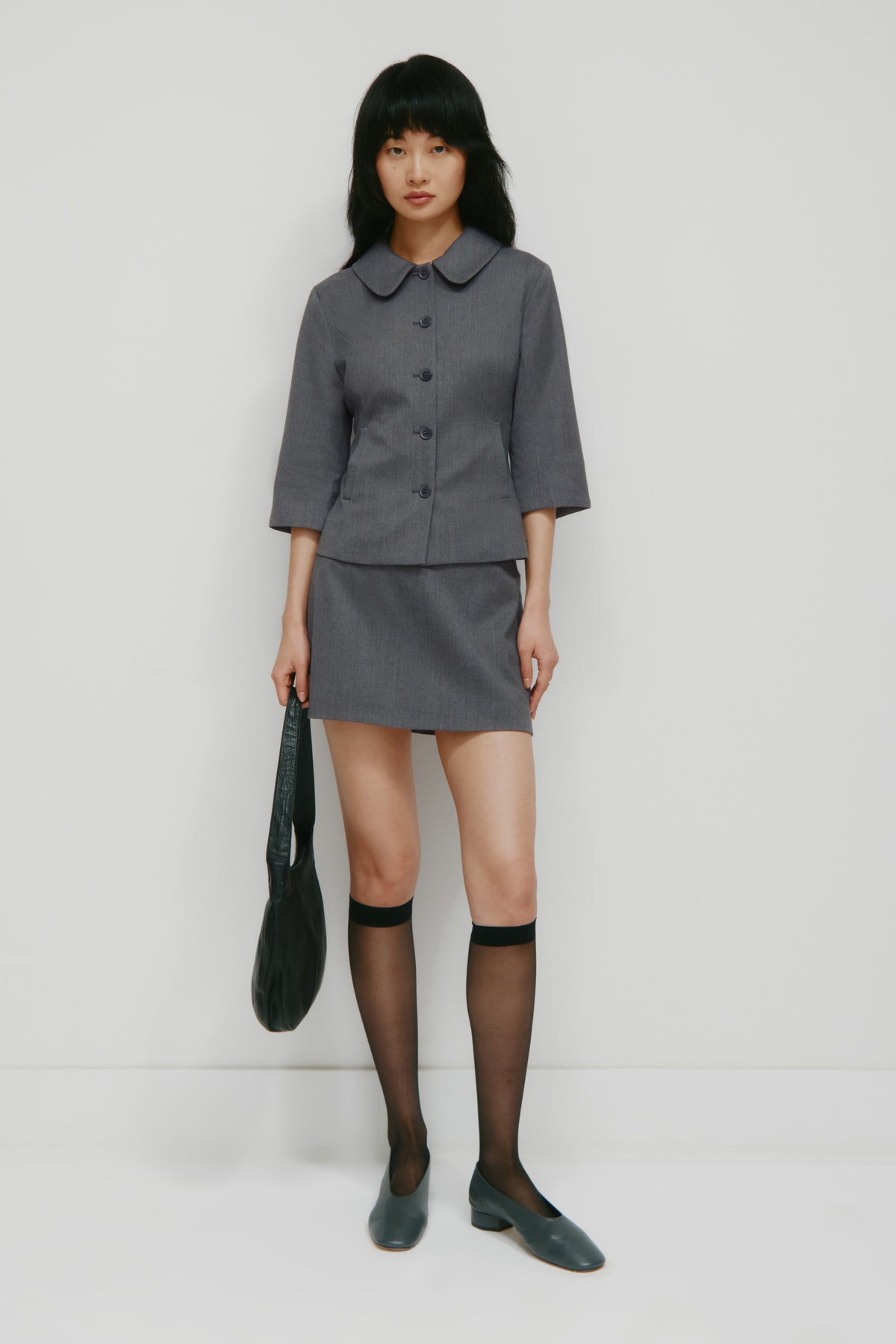 Model is 5’9” and is wearing a size XS.