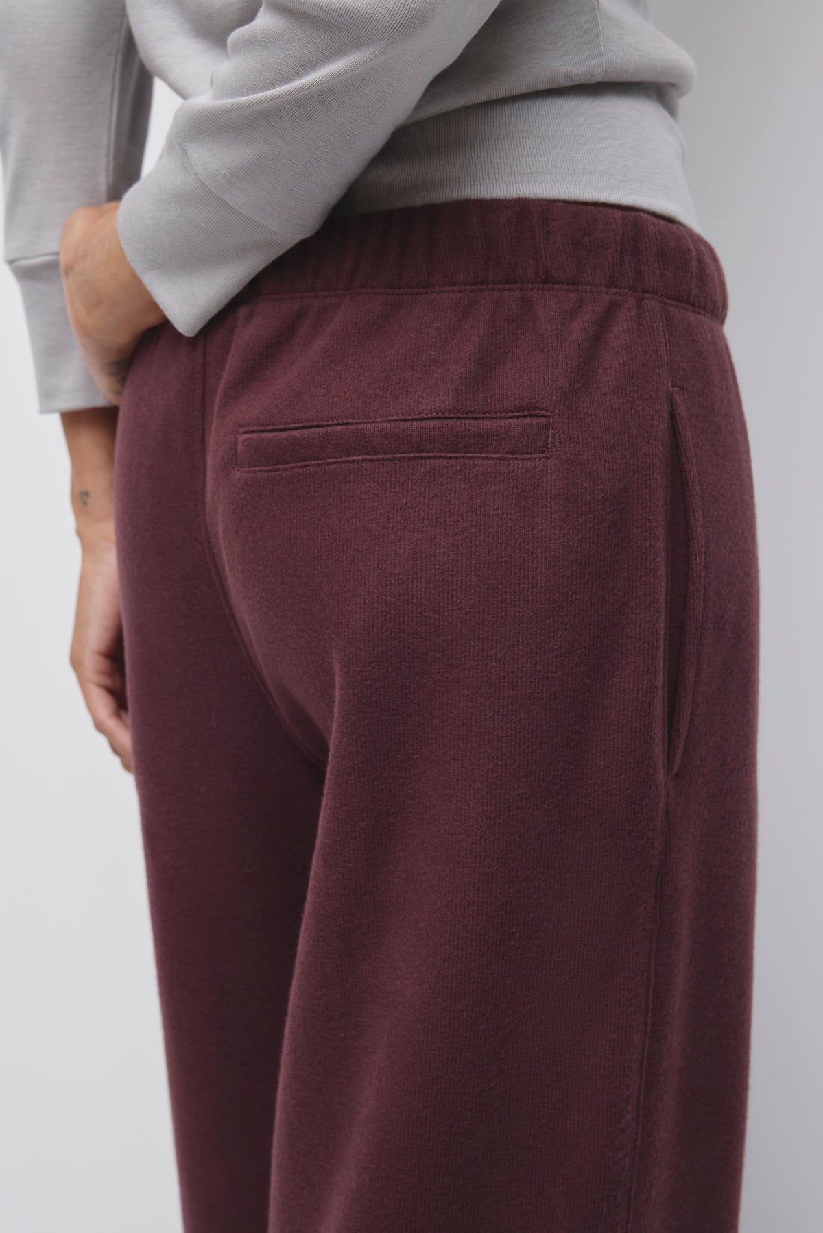 Women's Cozy Track Pant in Chocolate Plum