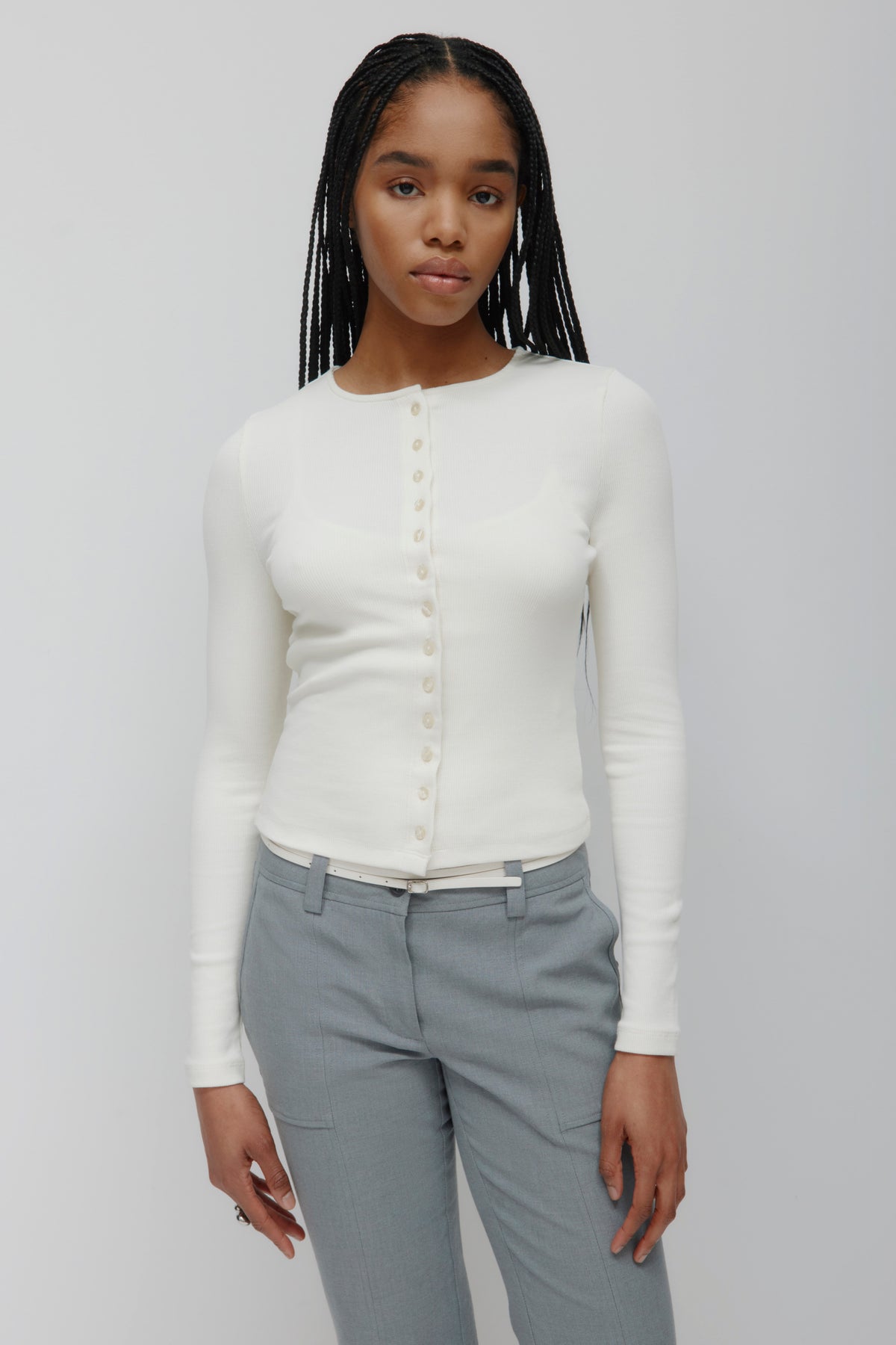 Model is 5’8” and is wearing a size S.