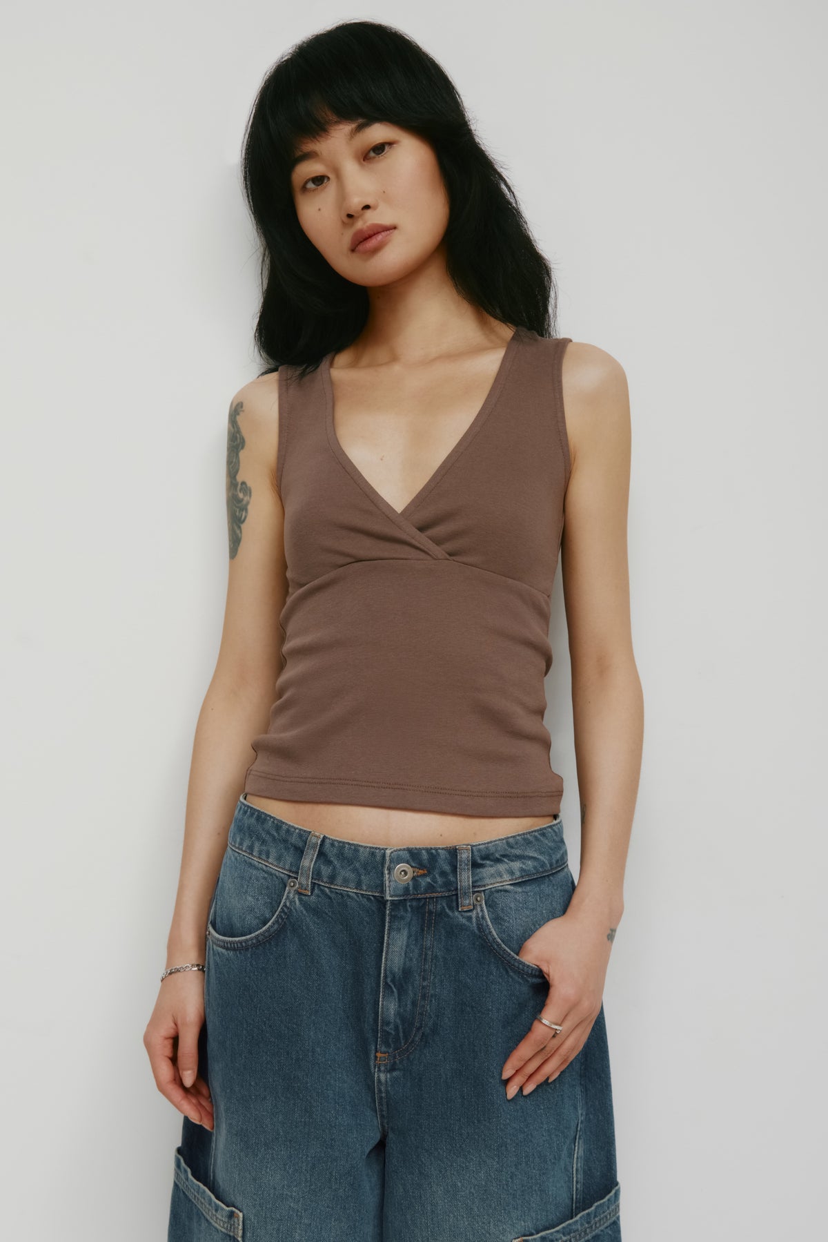 Model is 5’9” and is wearing a size XS.