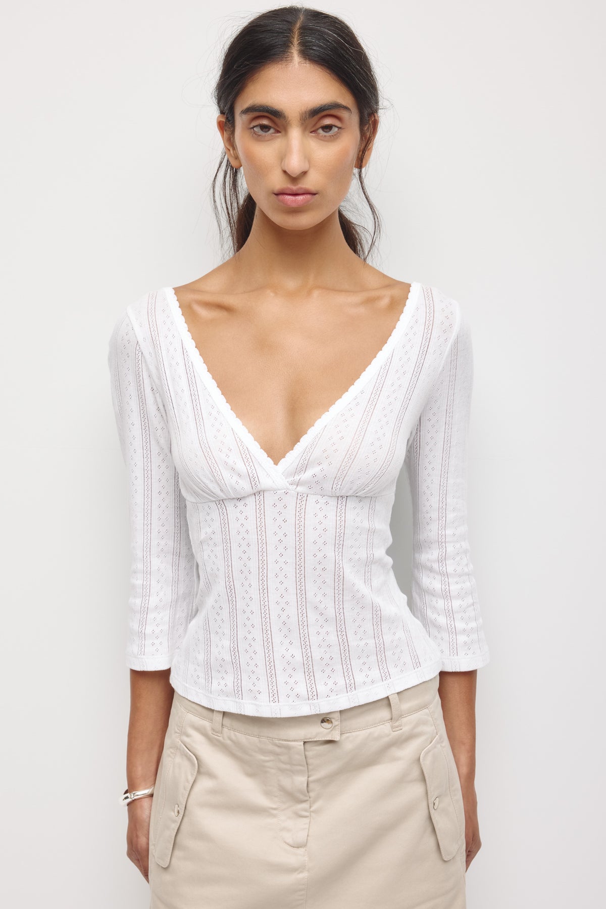 Model is 5’8” and is wearing a size XS.