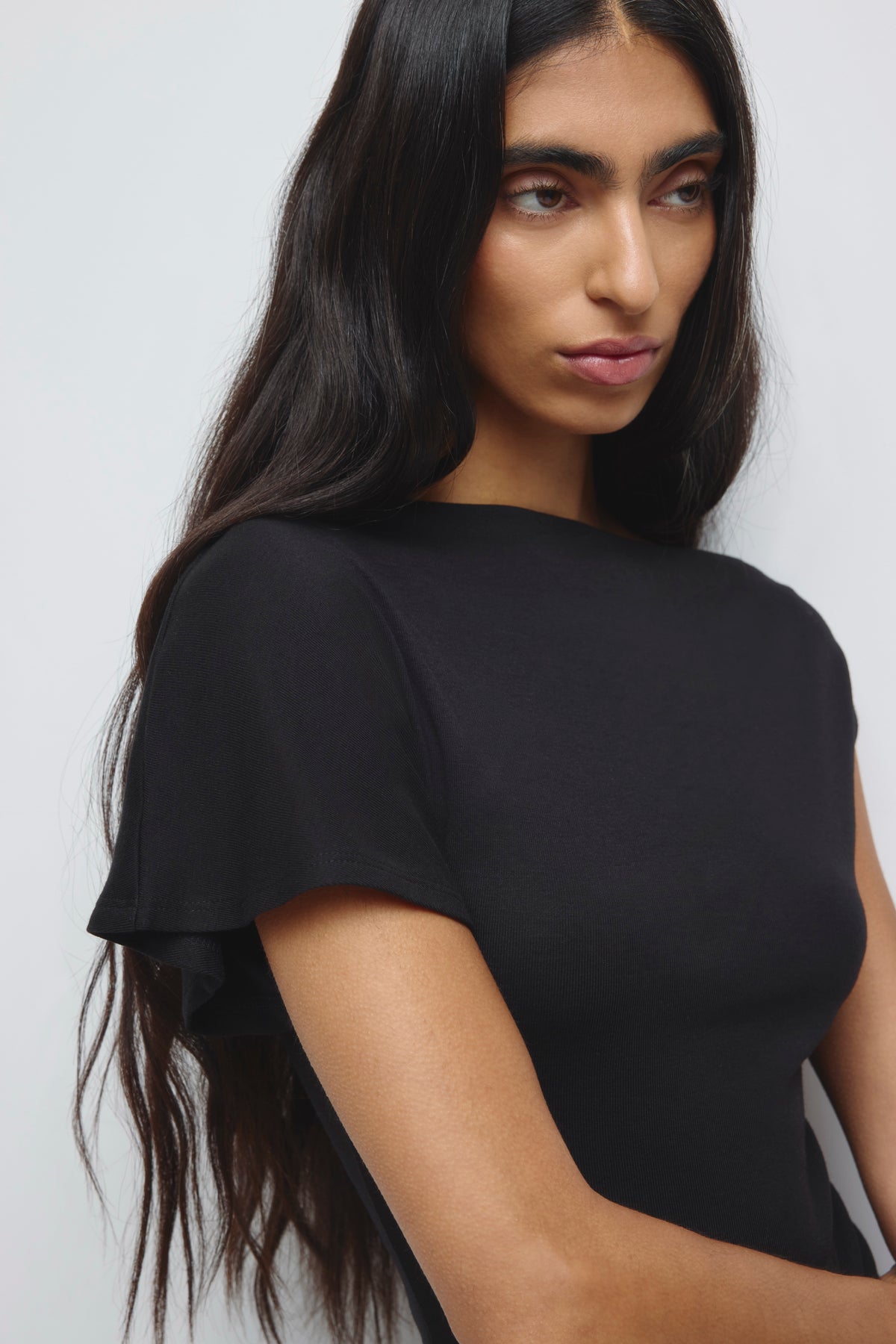 Women's Dana Asymmetric Top in Black