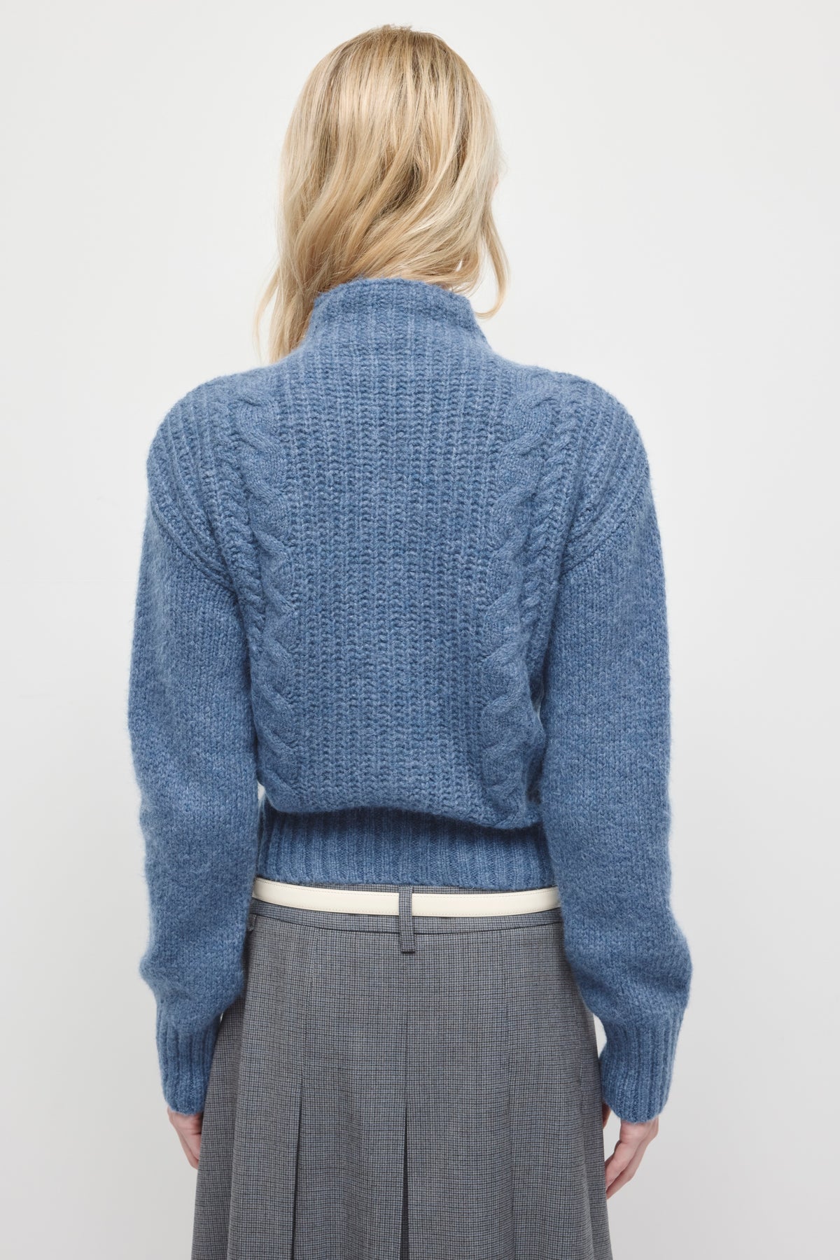 Women's Dima Full Zip Sweater in Blue Mix