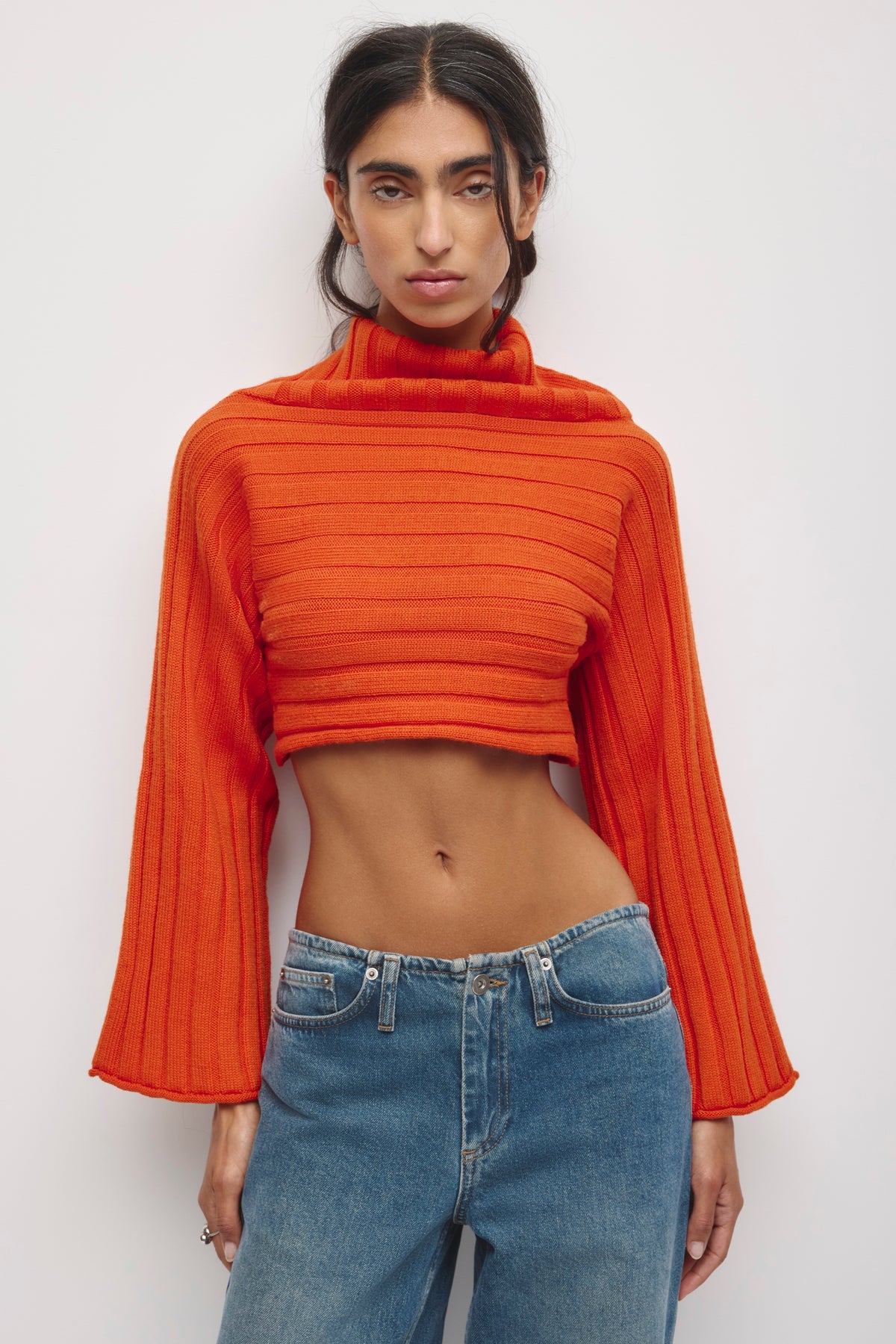 Women's Elina Convertible Sweater in Persimmon
