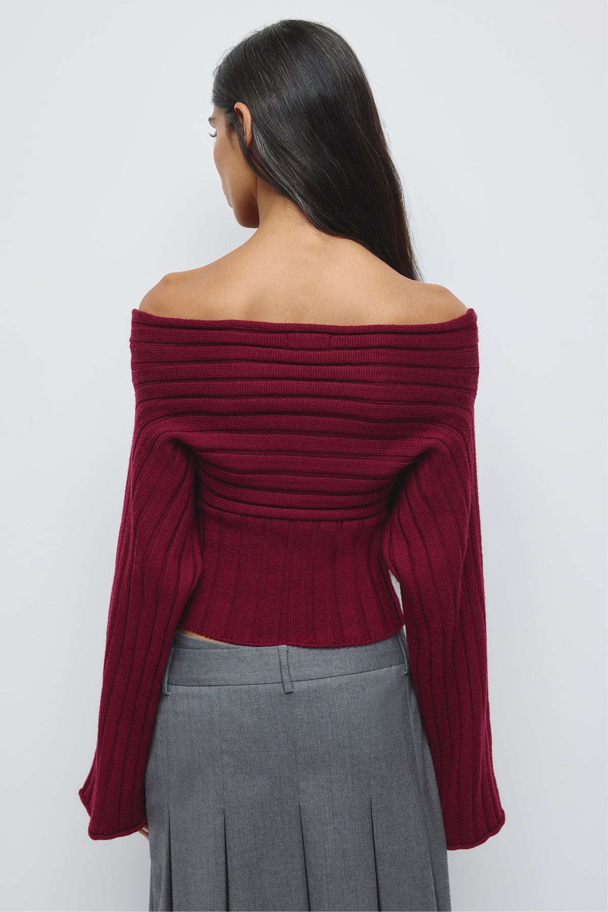 Pull Convertible Elina Femme en porto tawny