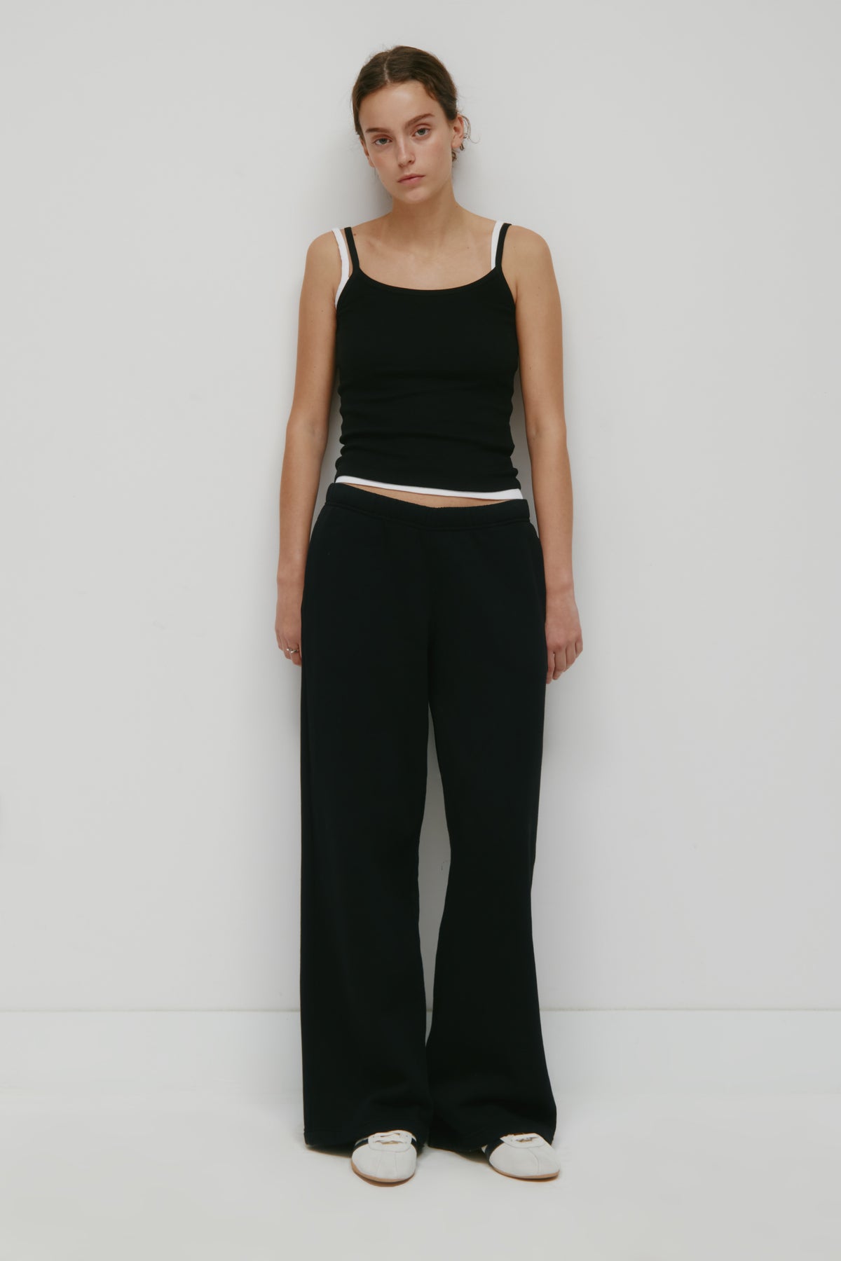 Model is 5’9” and is wearing a size S.