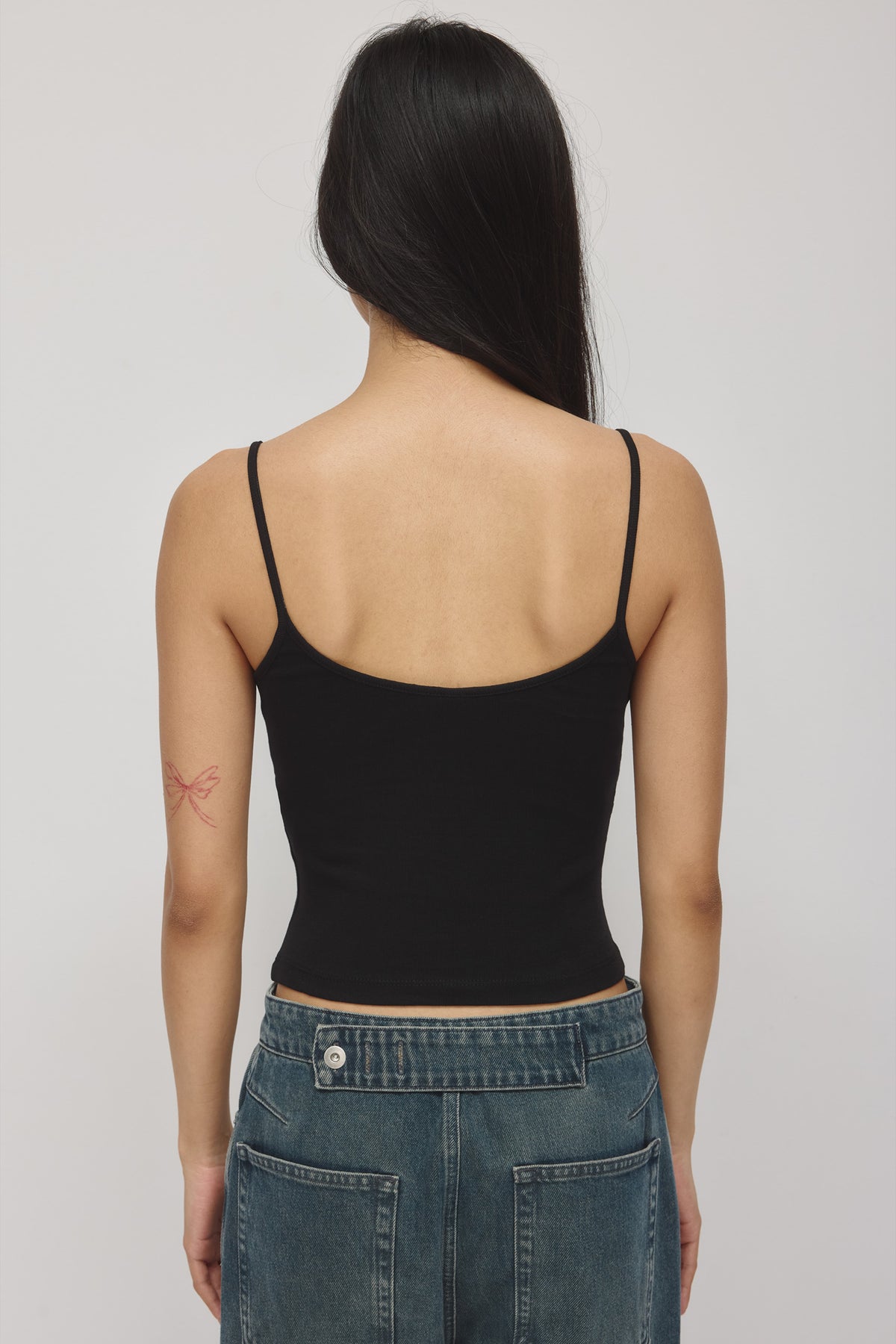 Women's Gathered Cami in Black