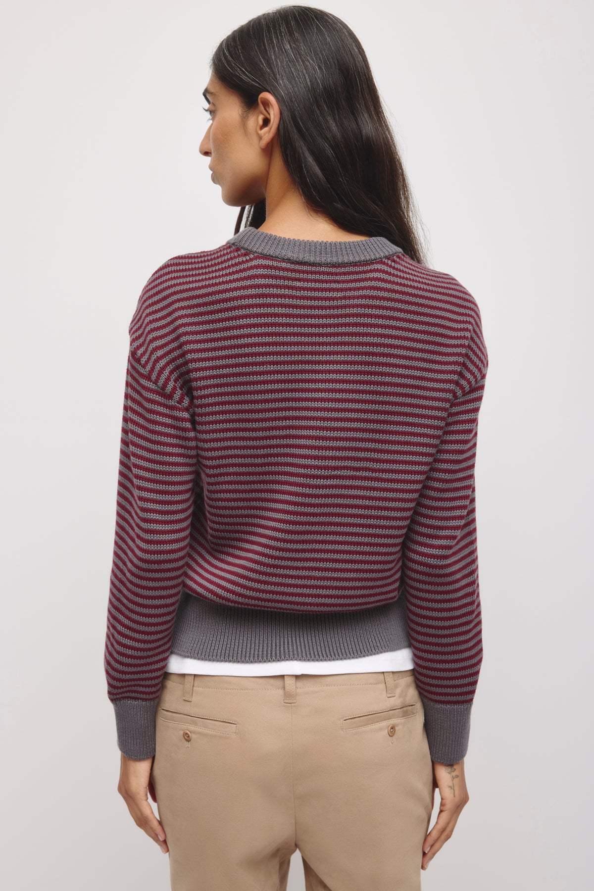 Pull Hamatah pour femmes en porto tawny/Orage