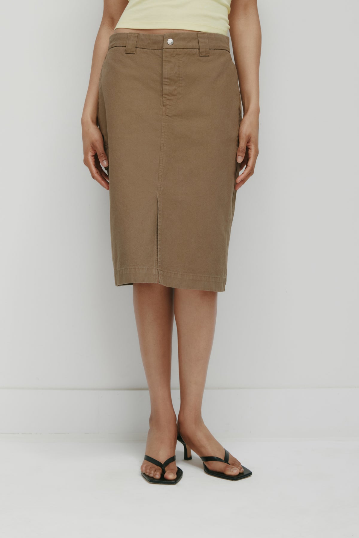 Women's Heka Skirt in Khaki Brown