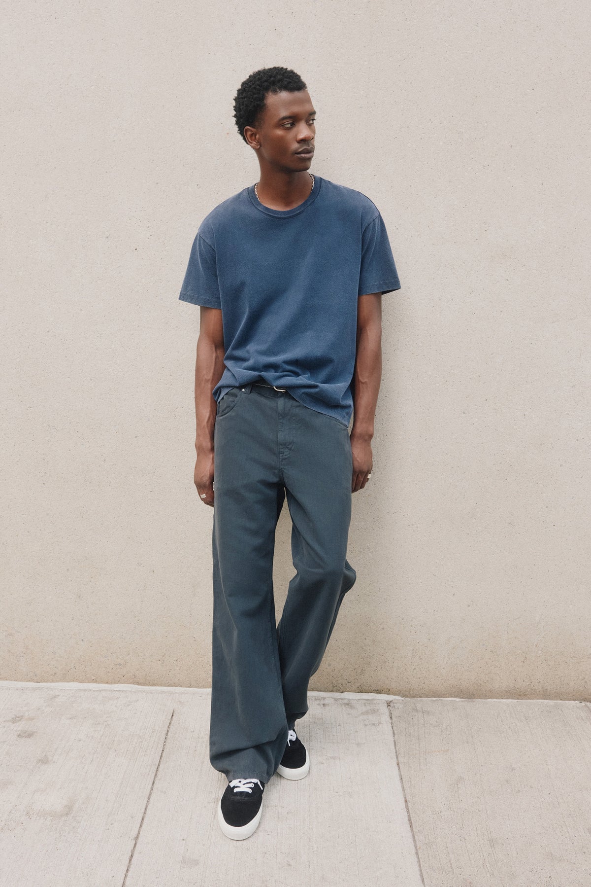 Men's Fade Out Crew  in Pitch Navy