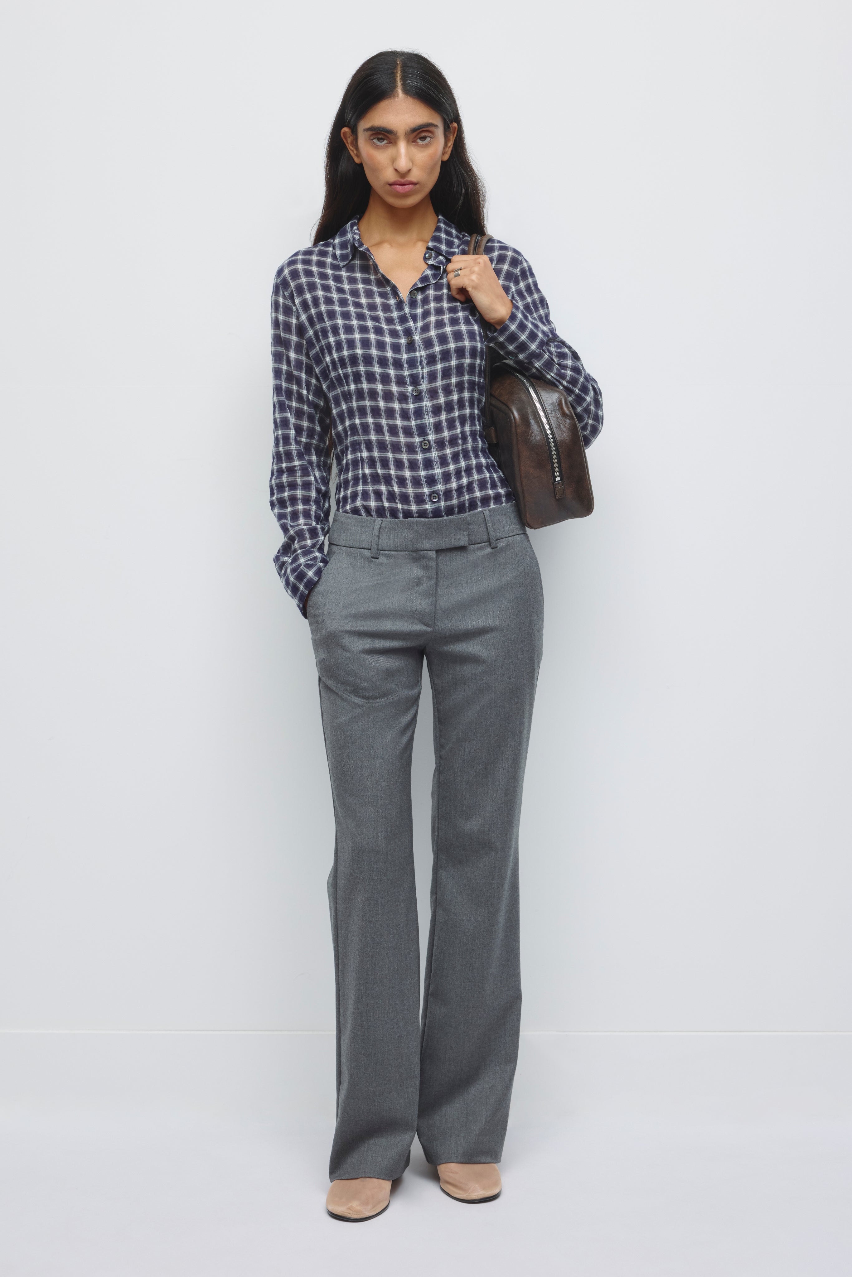 Women's Iman Trouser in Charcoal Mix