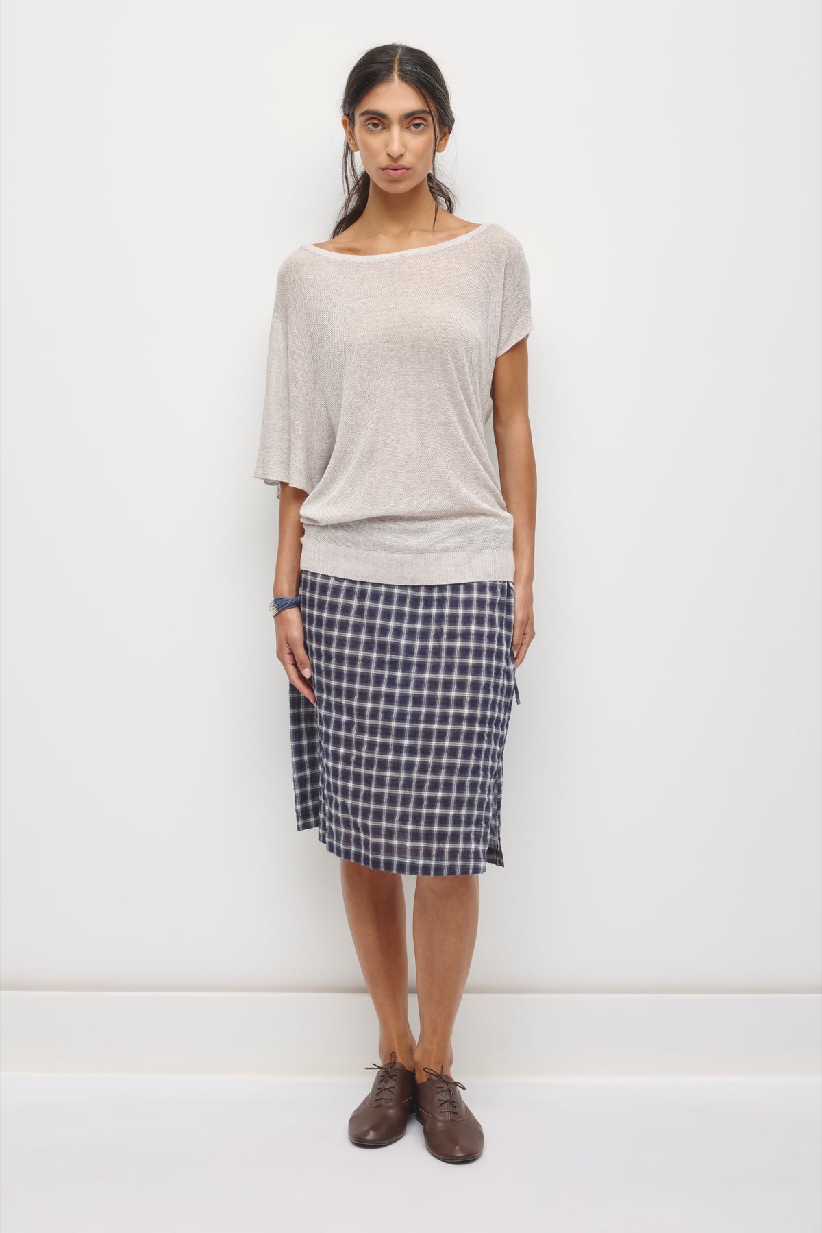 Women's Kenza Asymmetric Sweater in Piedra