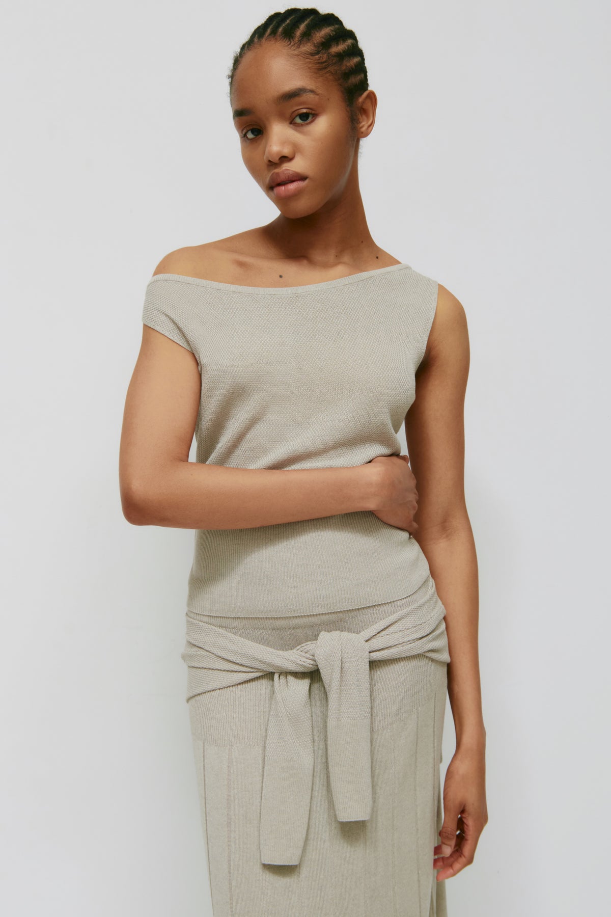 Model is 5'8" and is wearing a size XS.