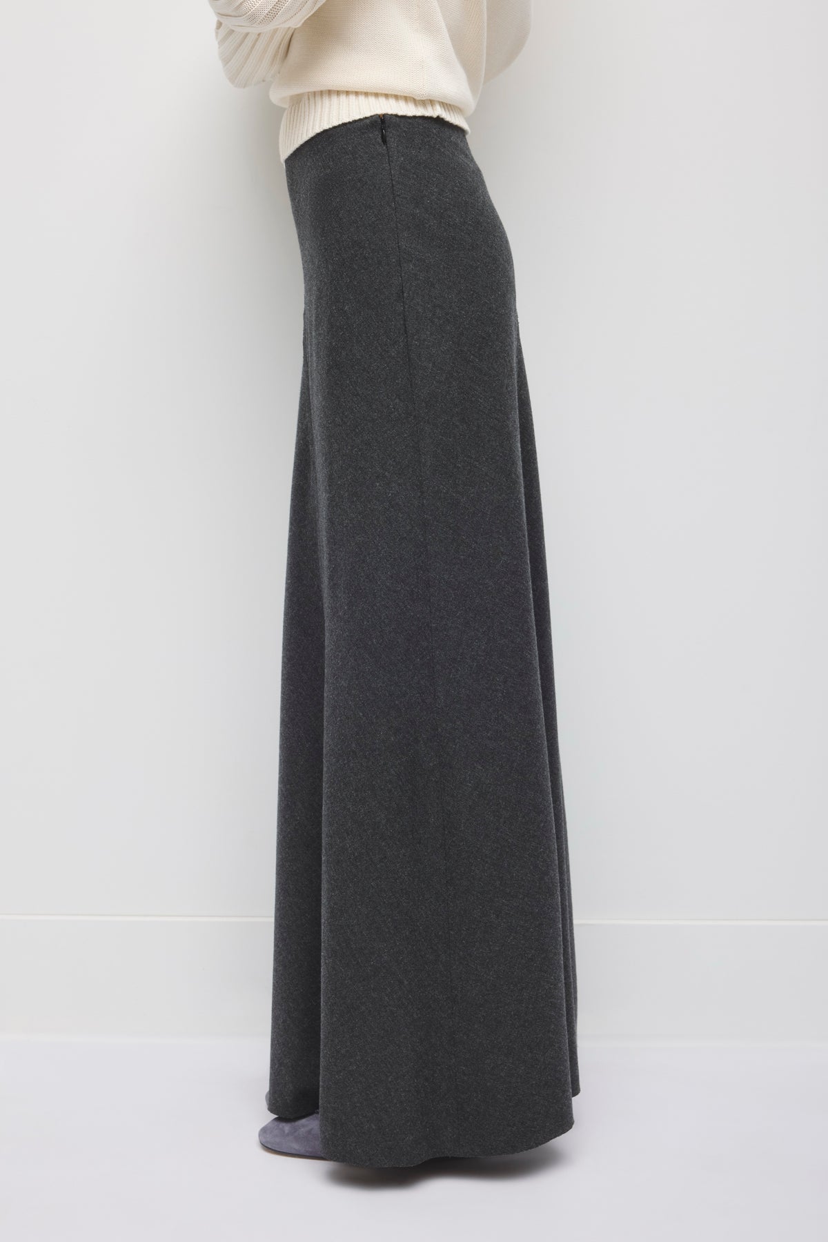 Jupe Lana pour femme en mélange anthracite