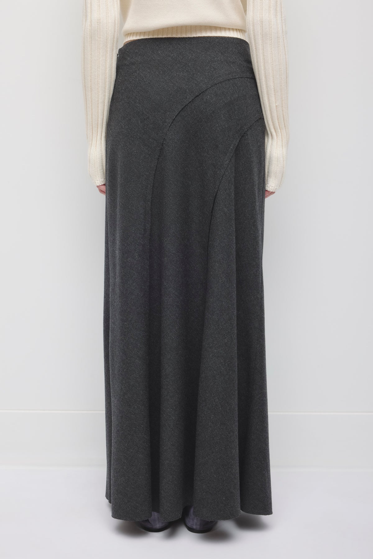 Jupe Lana pour femme en mélange anthracite