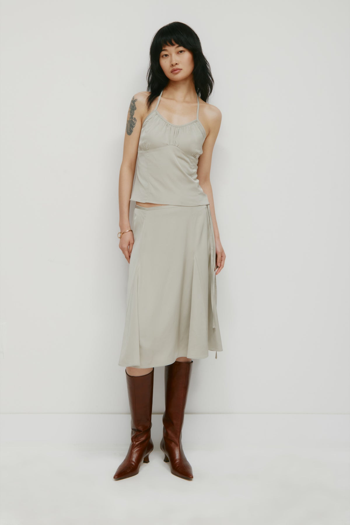 Women's Layali Halter Top in Dune Grass