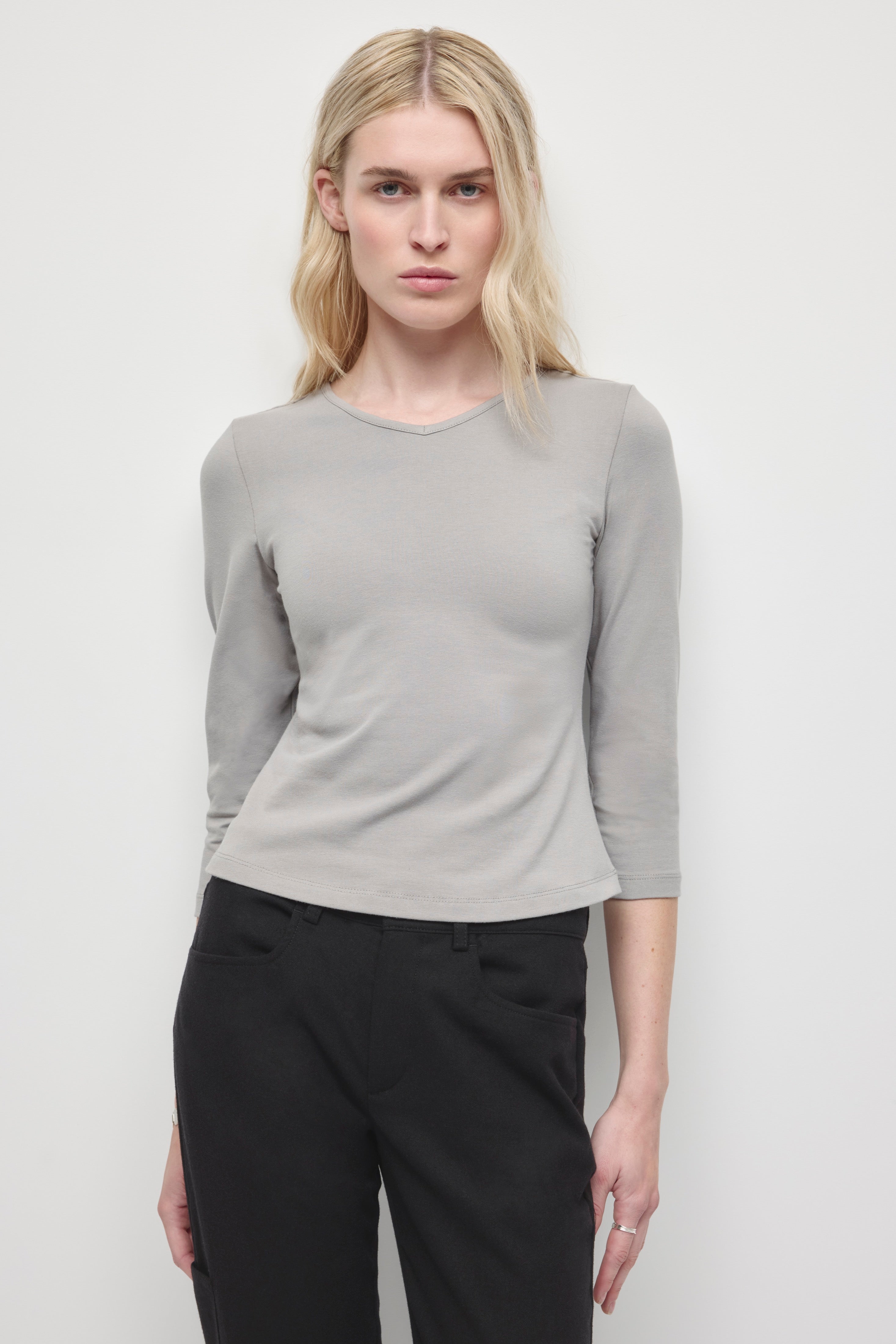 Women's Layn 3/4 Sleeve in Gypsum