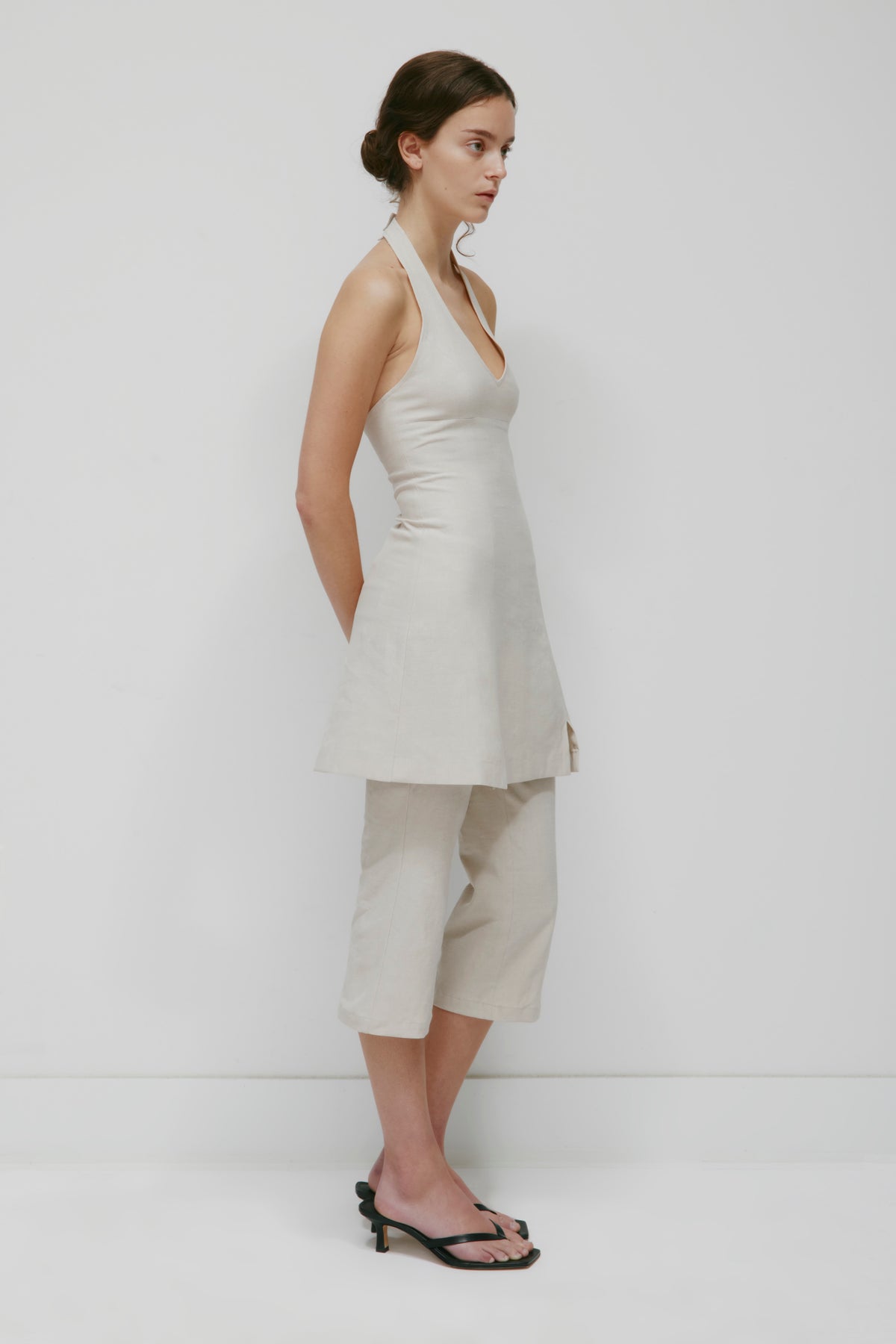 Robe Halter en Lin pour Femme