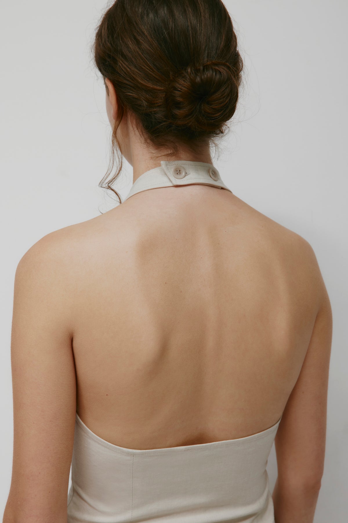 Robe Halter en Lin pour Femme